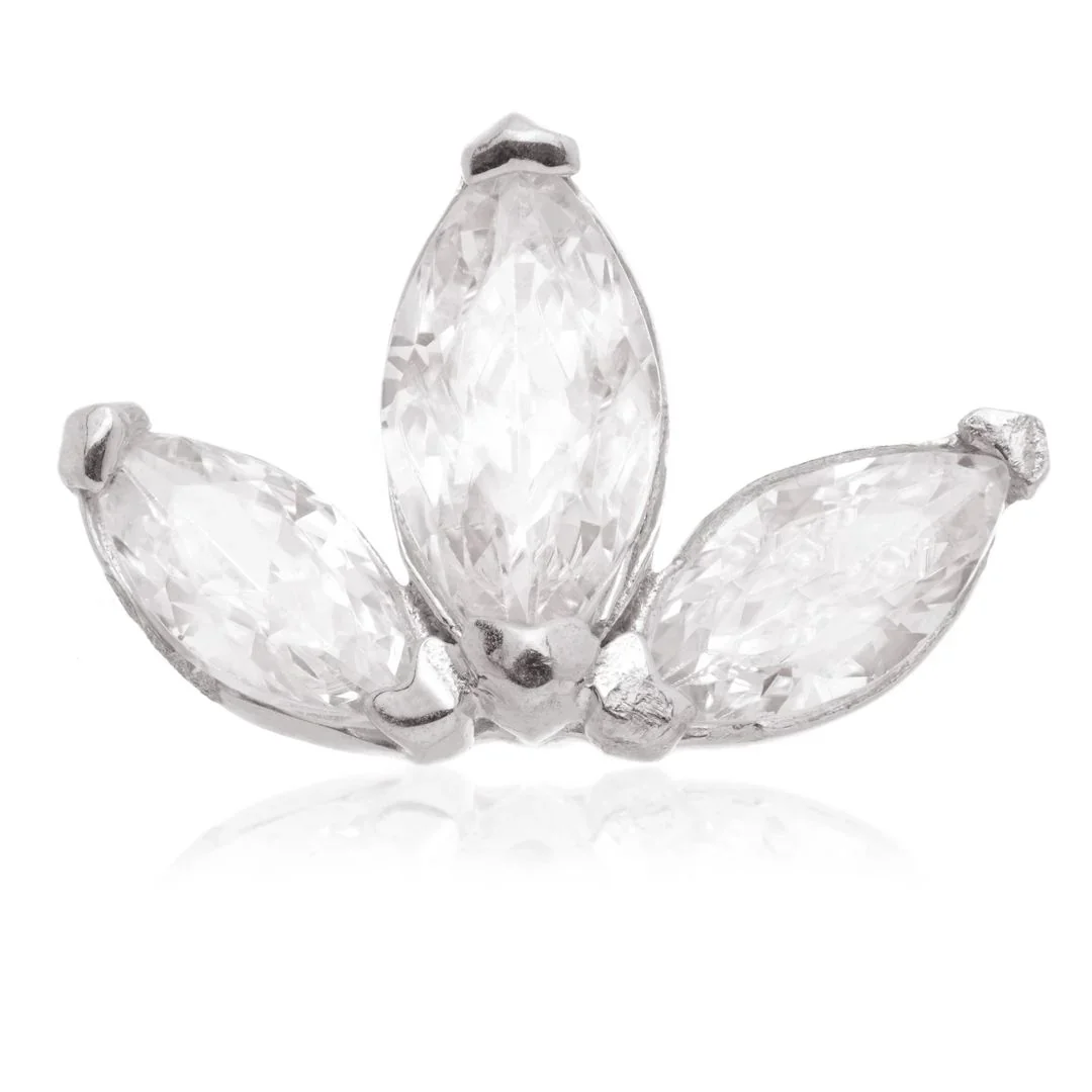 FLEUR DE LIS - WHITE GOLD