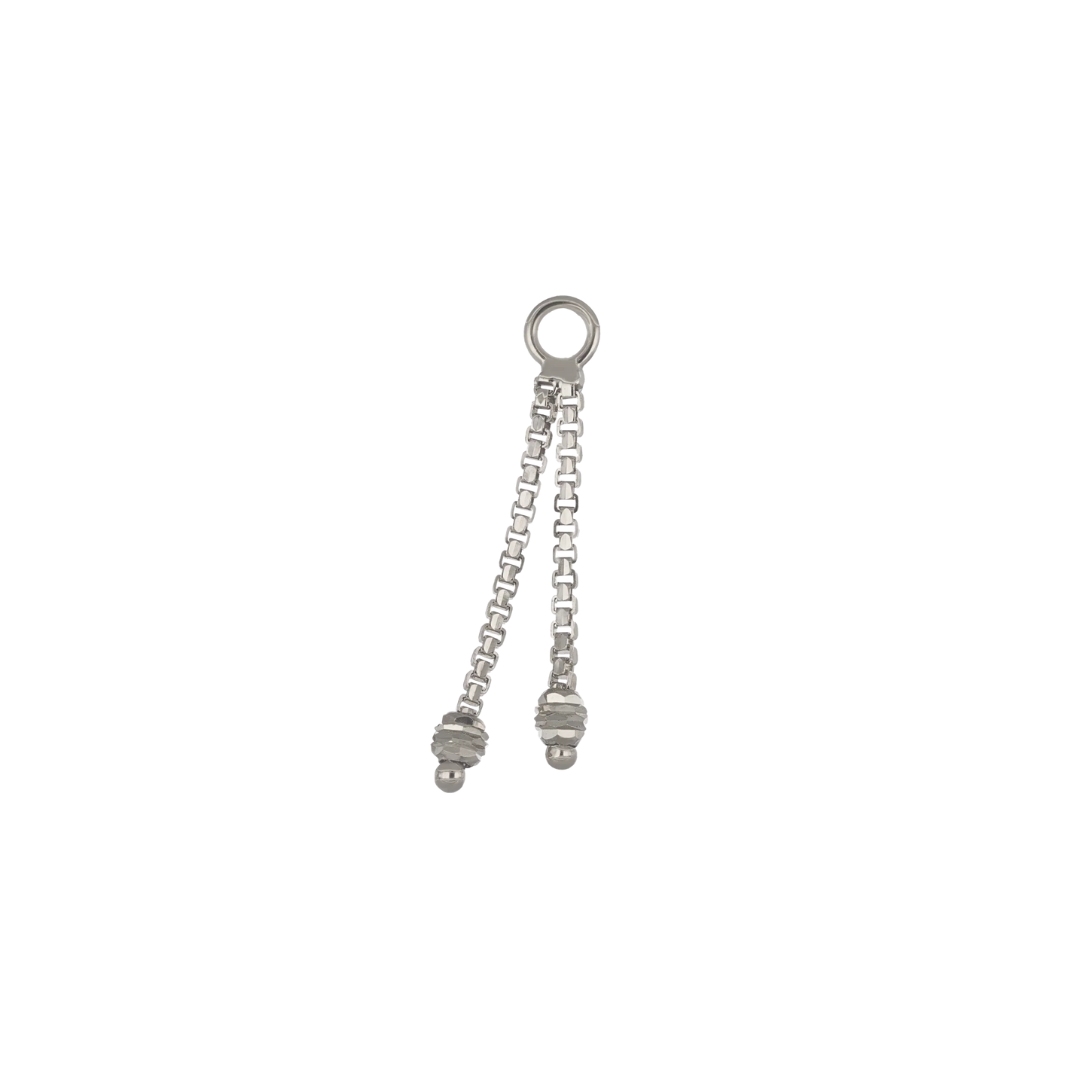 LUXOR DUO BRILLCUT BEAD CHAIN CHARM