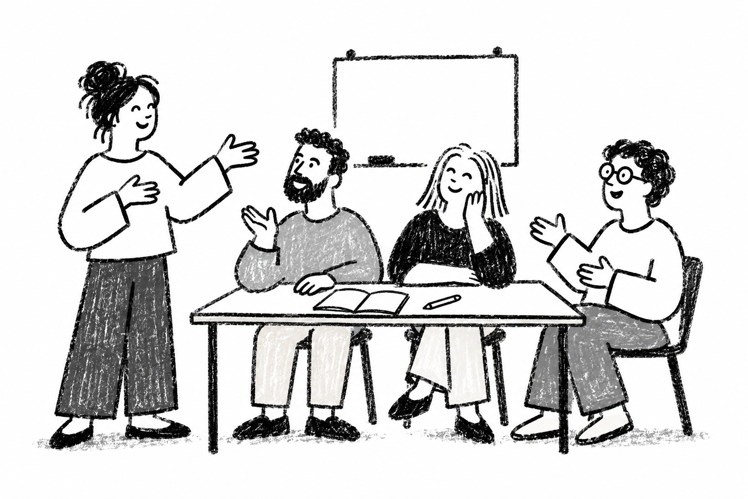 Student taking an intensive Spanish course in Uruguay