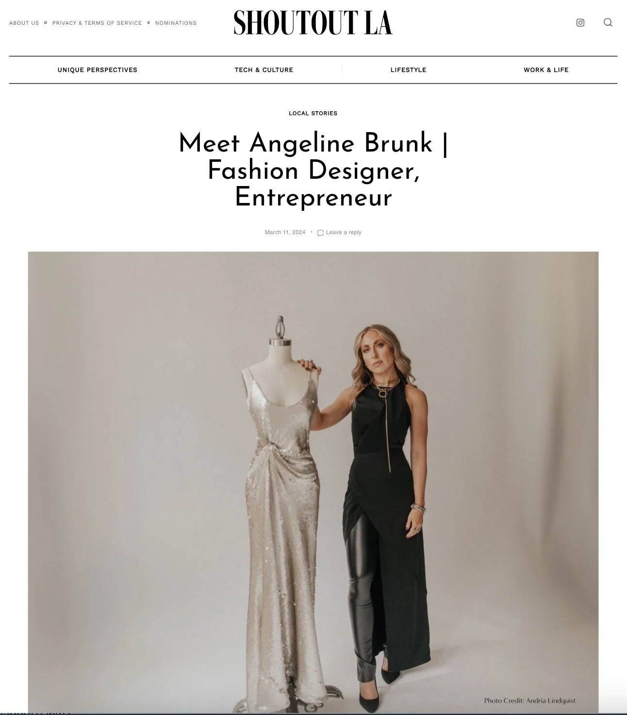 Shoutout LA article, March 2024