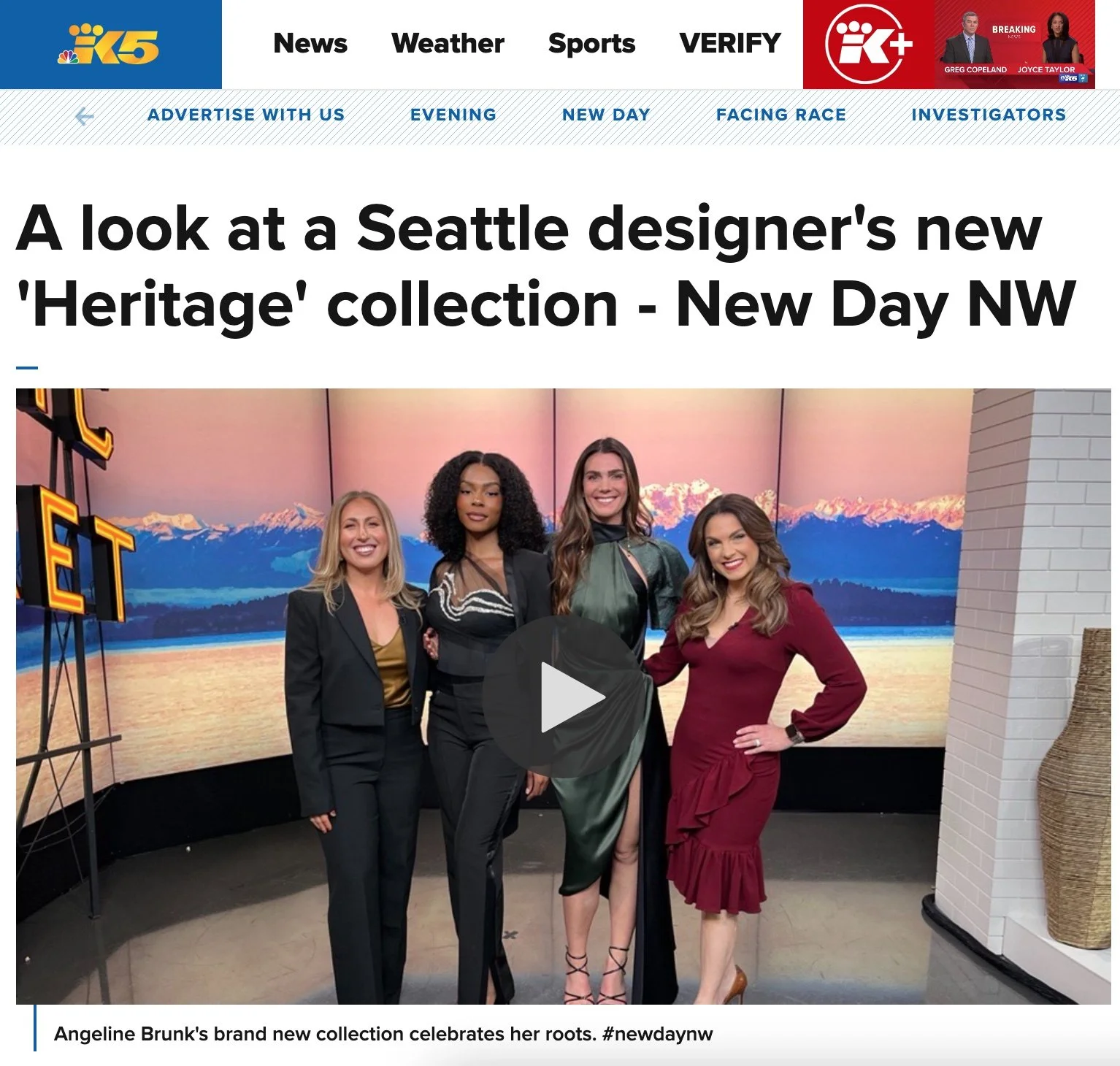Newday Northwest Interview on King 5