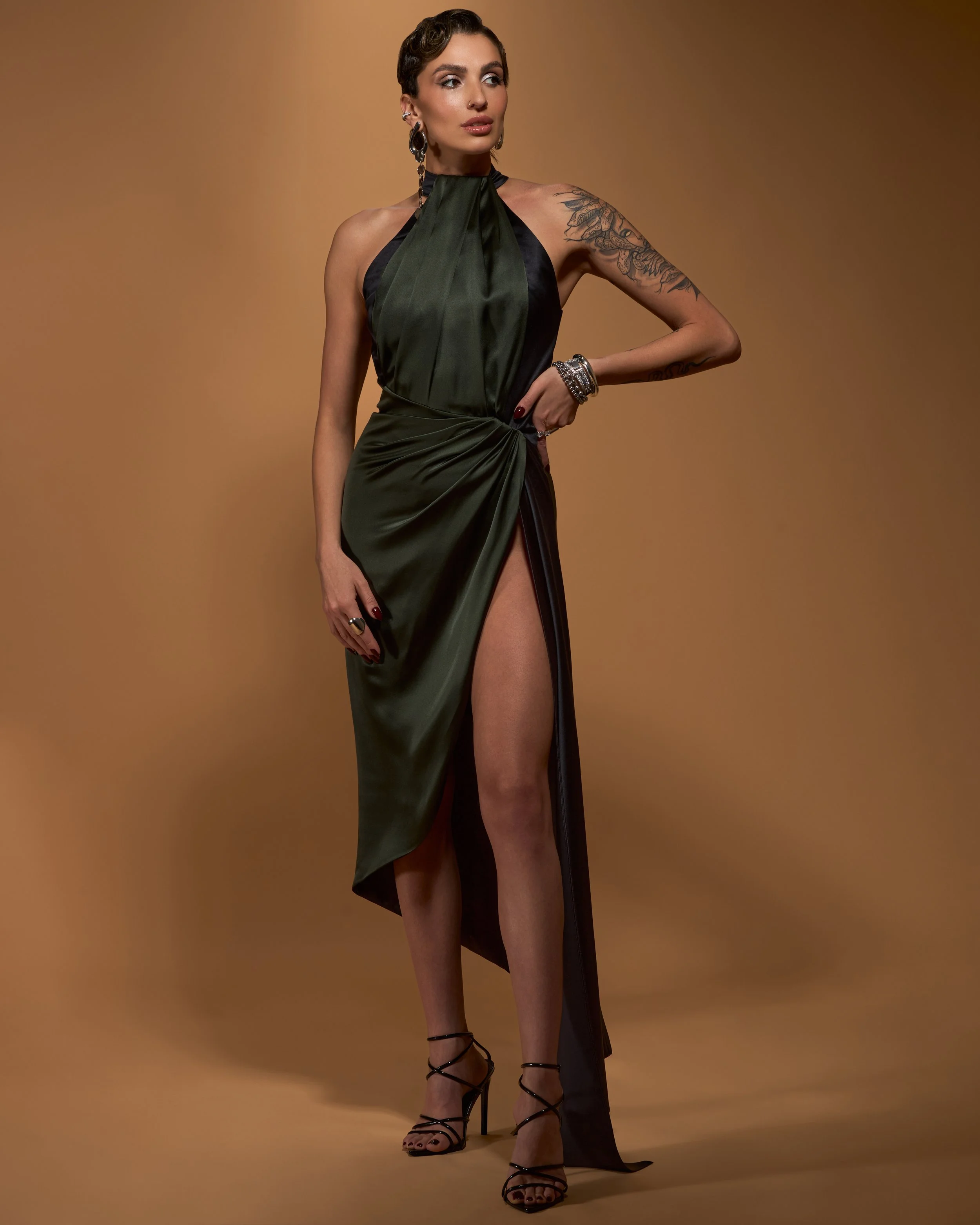 Sculptural model wedding dresses and separates by Angeline Brunk available to rent from her Queen Anne Studio photo by Logan Westom