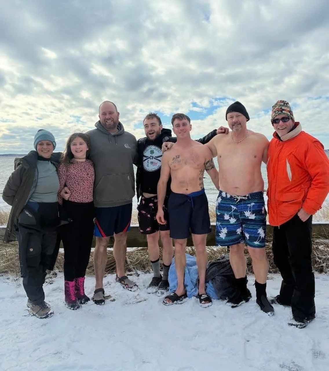 Another polar plunge in the books; this was a cold one! Happy New Year!

#polarplunge #happynewyear #fearless #team #barringtonbeachri