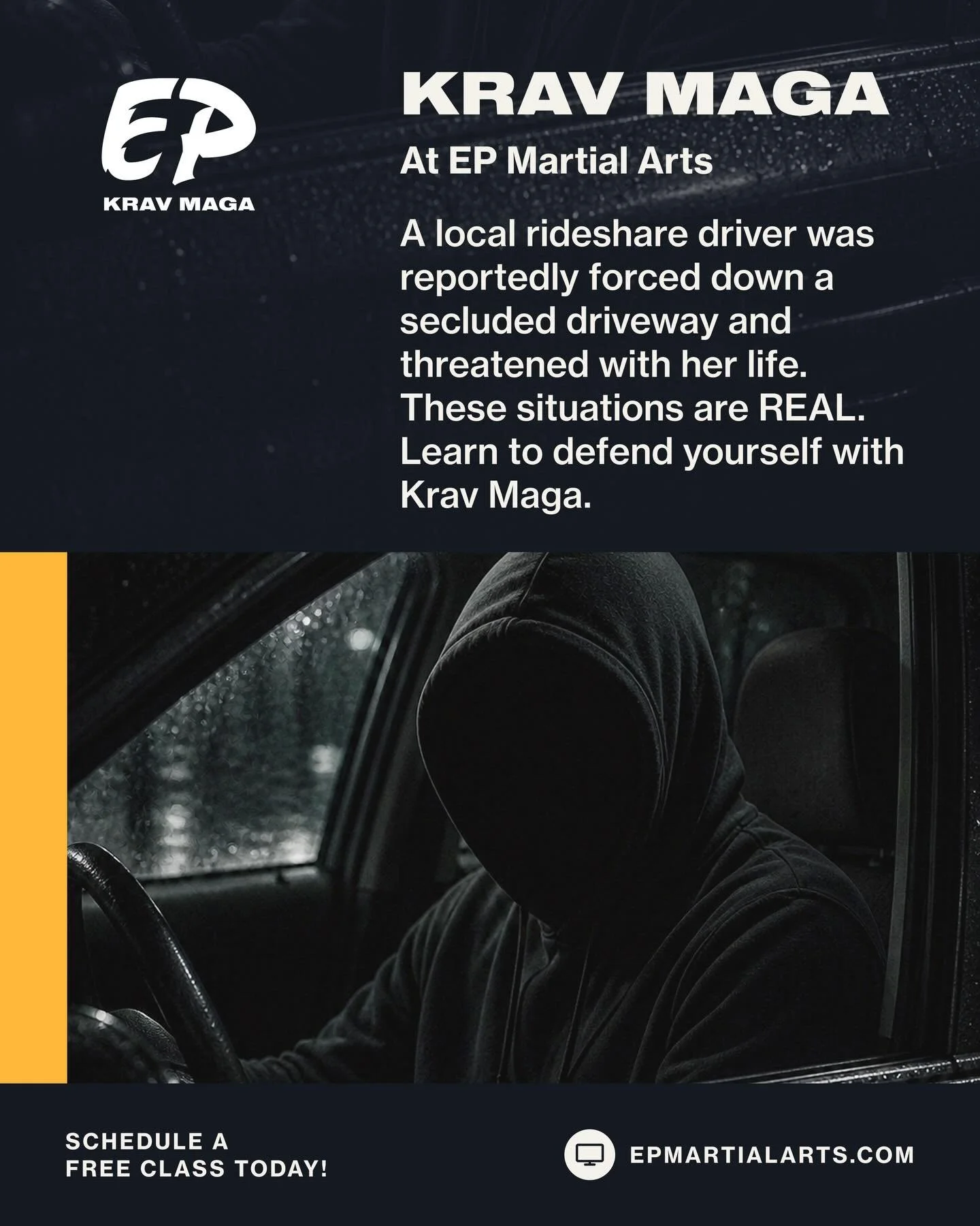 Learn to protect yourself. You never know when you'll need it.