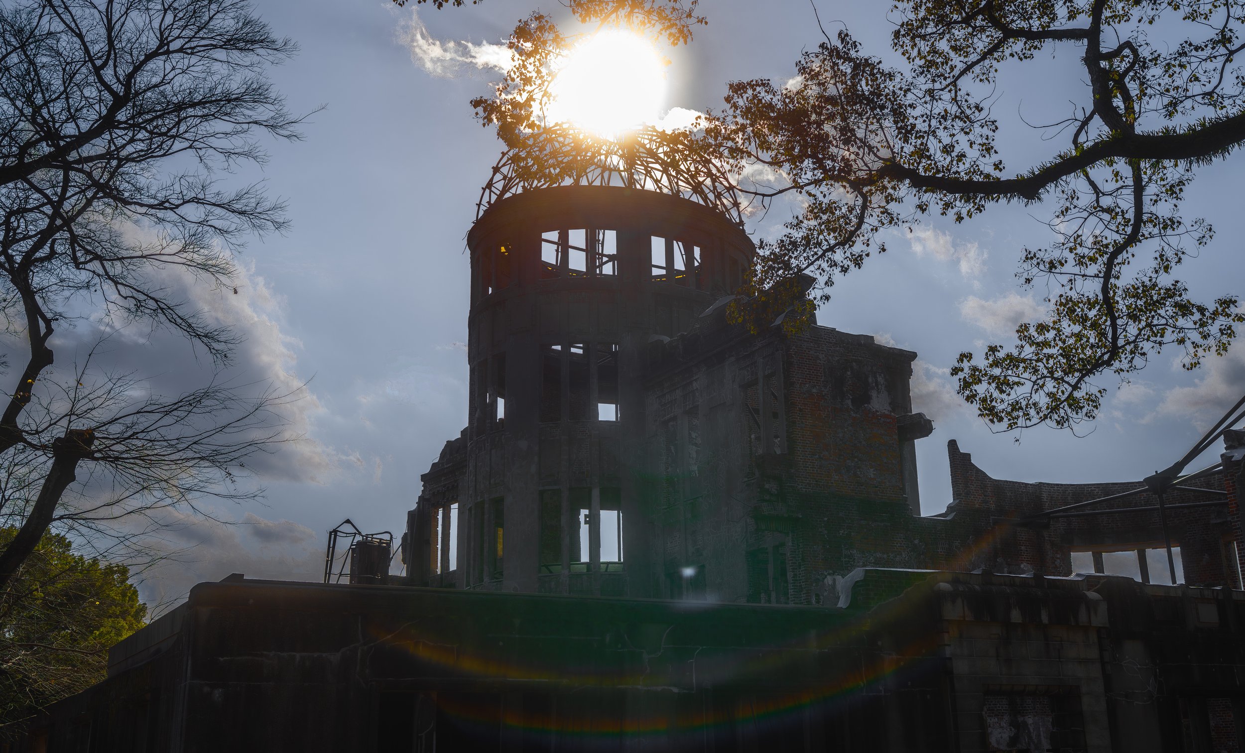 Atomic dome with sun in background.jpg