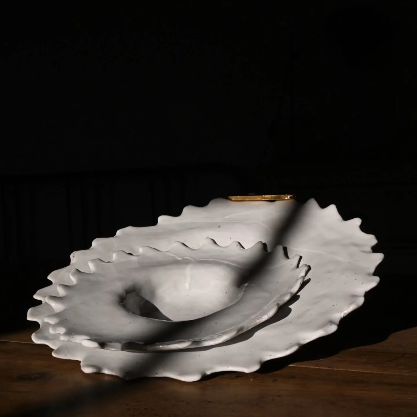 Ces assiettes font partie d&rsquo;un tr&egrave;s beau projet sur lequel je travaille depuis plusieurs mois.
Le restaurant @lespecheurs_restaurant m&rsquo;a confi&eacute; la cr&eacute;ation de l&rsquo;ensemble de sa toute nouvelle vaisselle. 
Une cart