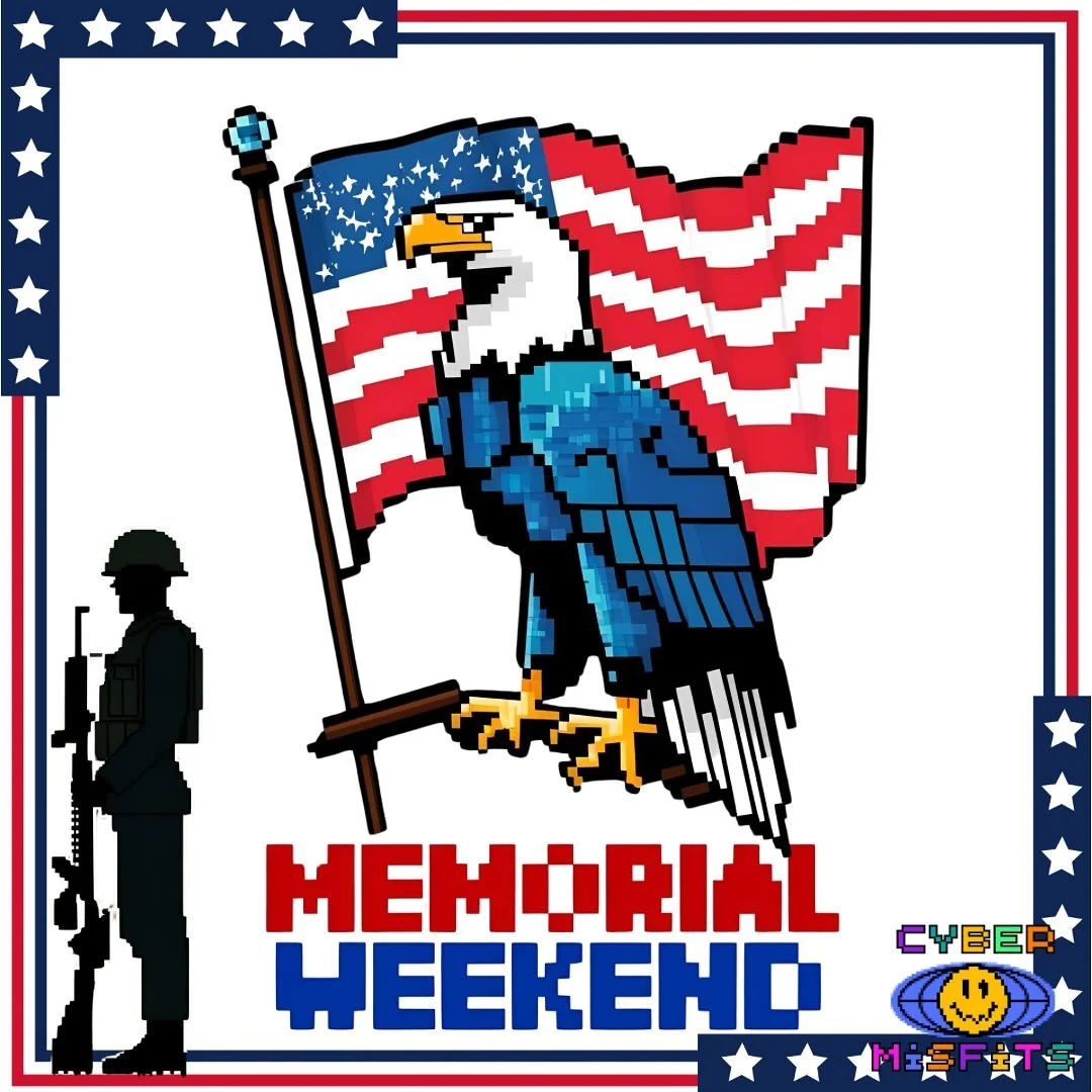 This Memorial Day, the Cybermisfits community pauses to honor our fallen heroes. Join us in remembering those who gave everything for our freedom. 🇺🇸 #MemorialDay #Cybermisfits