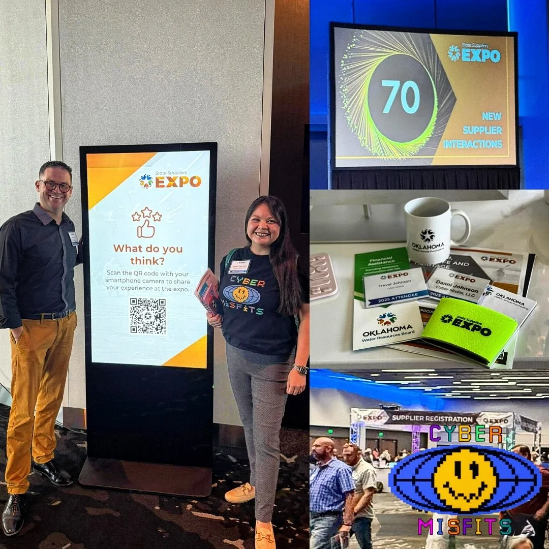 Day 1 at Oklahoma State Suppliers Expo! Enjoyed seeing old faces and meeting new people. 
#CyberMisfits #Technology #Oklahoma #StateSuppliersExpo #StateyourBusiness #Networking