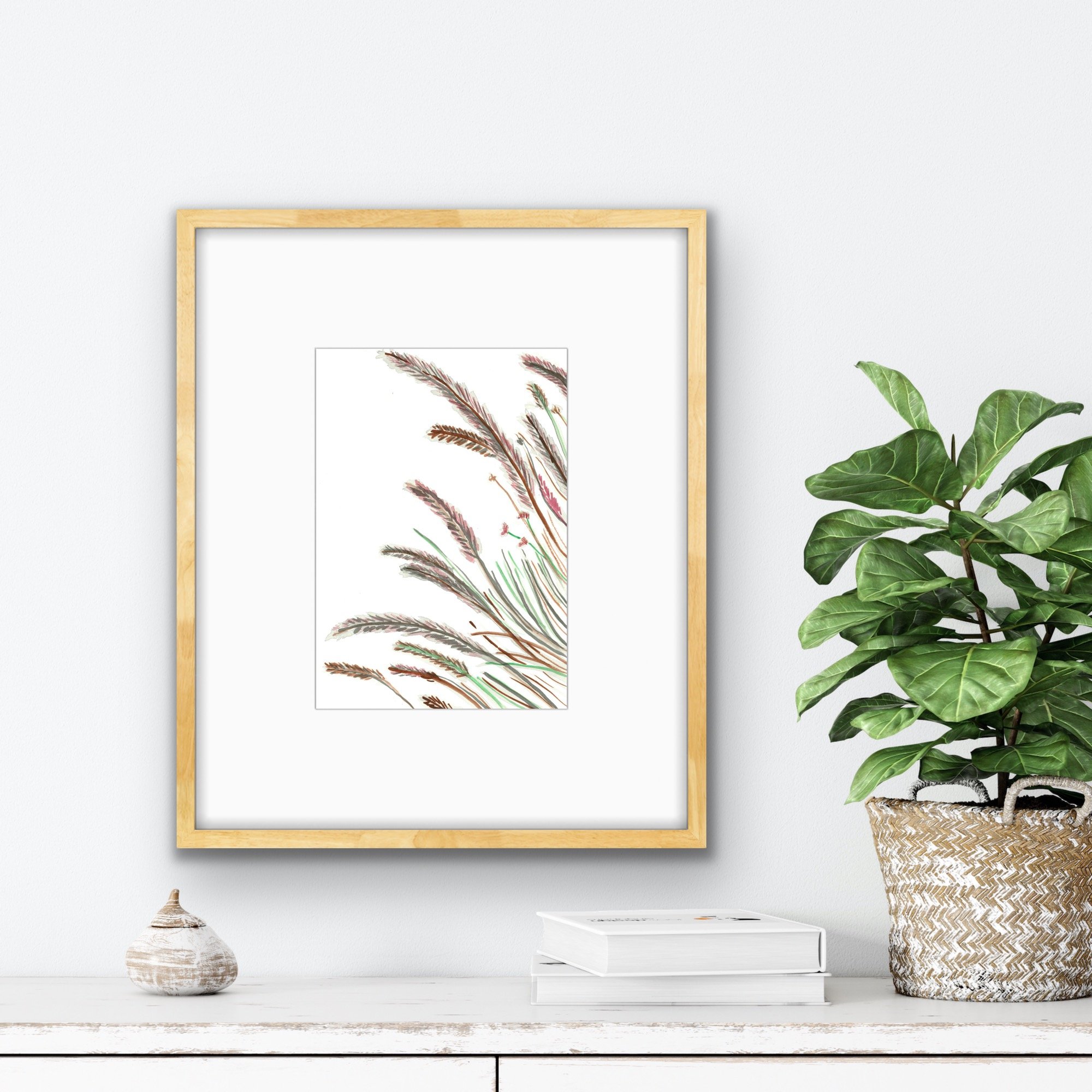 Purple Fountain Grass II