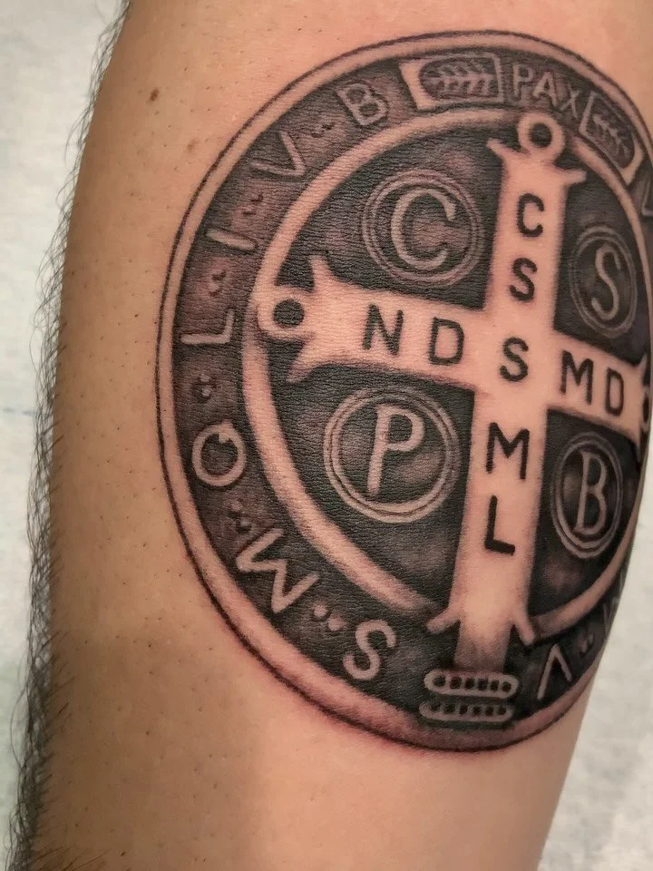 Saint Benedict piece done by @smileyswork