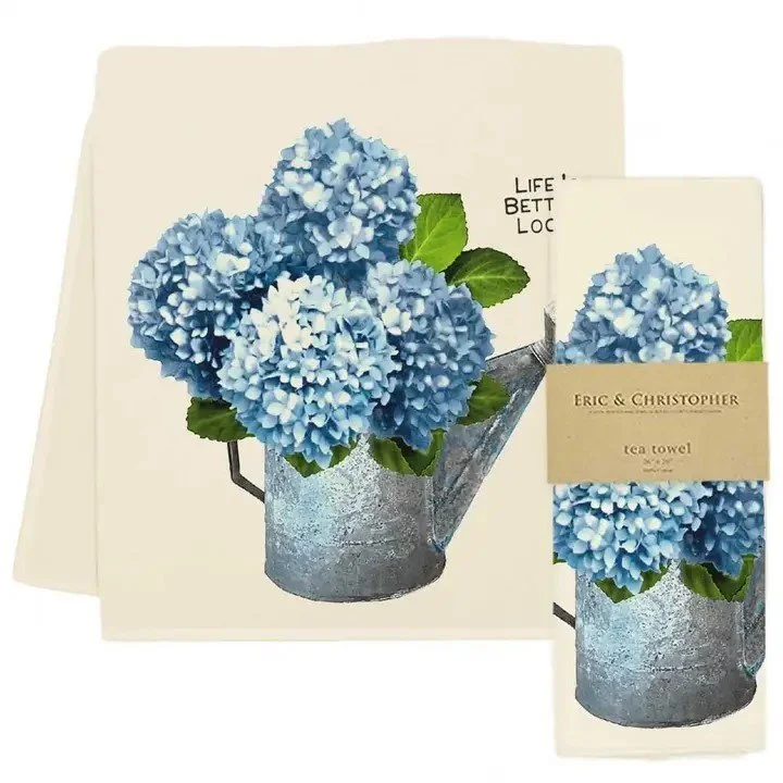 Eric & Christopher Hydrangea Tea Towel