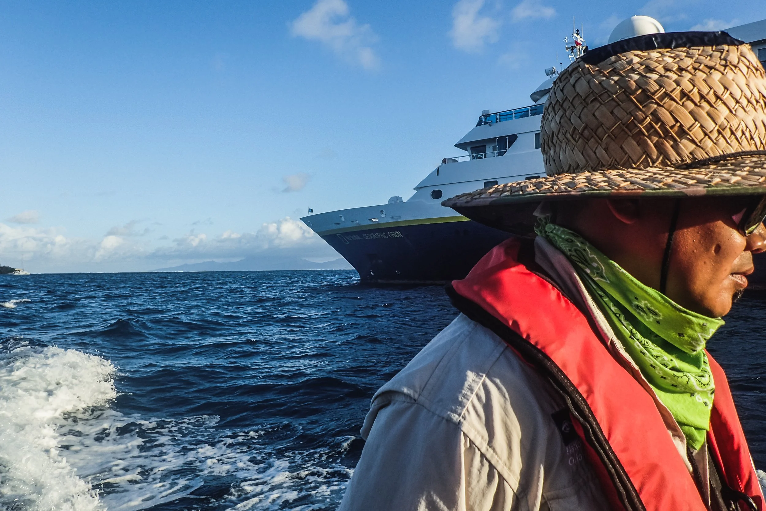 Zodiac ride back to the National Geographic Orion