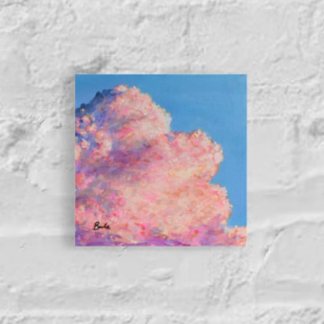 Pink Clouds 4" x 4"