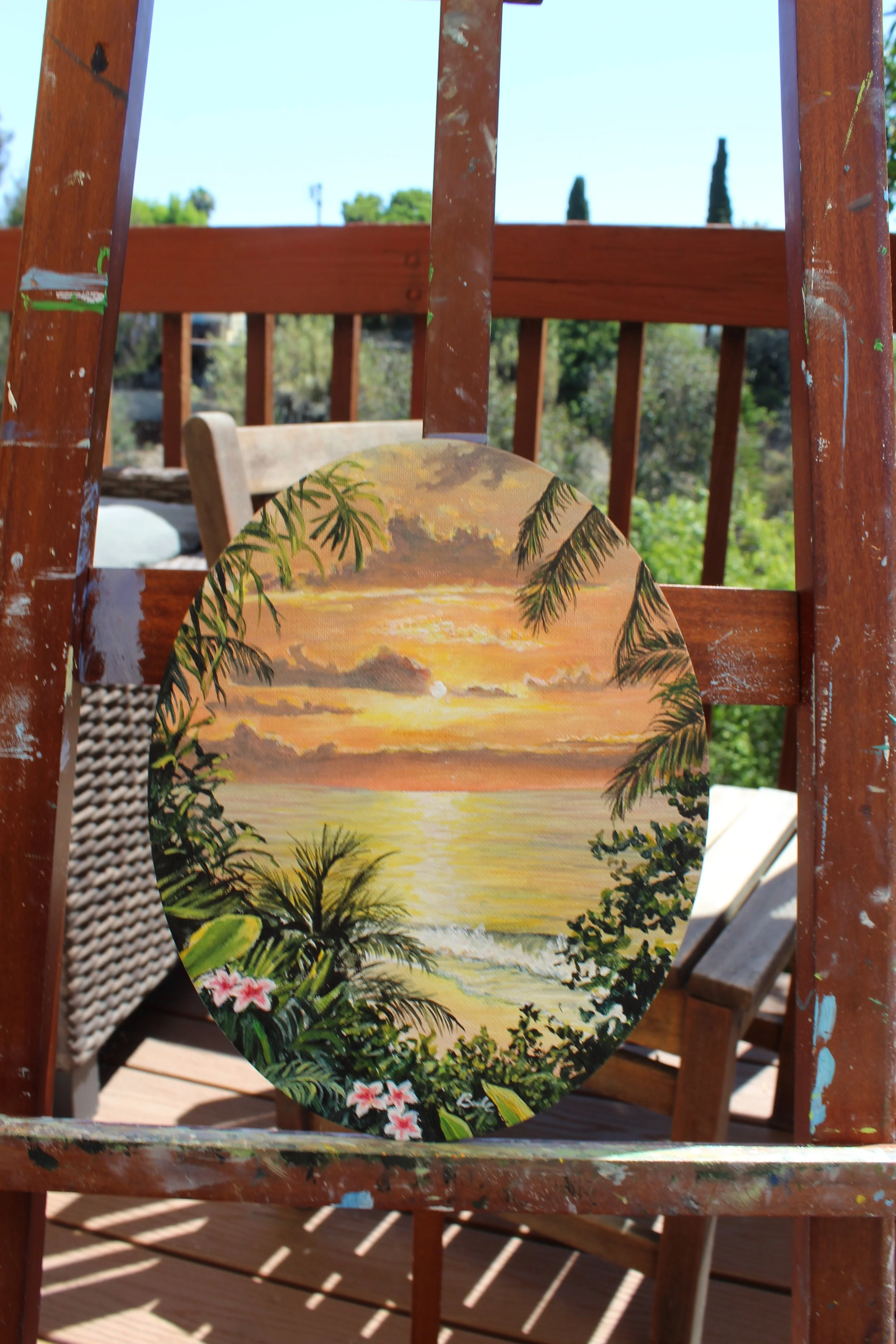 Tropical Sunset 8" x 10"