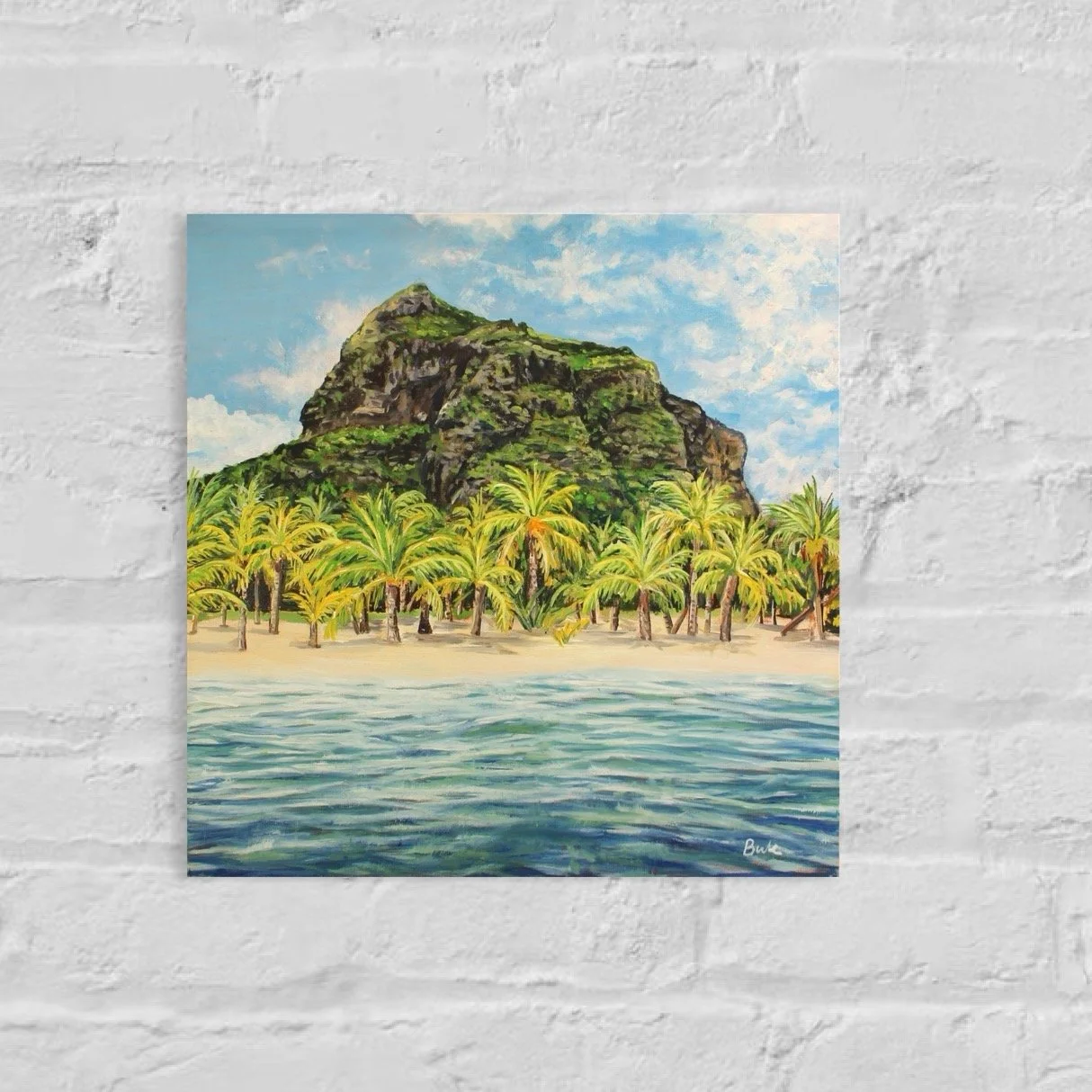 Mauritius Island 12" x 12"