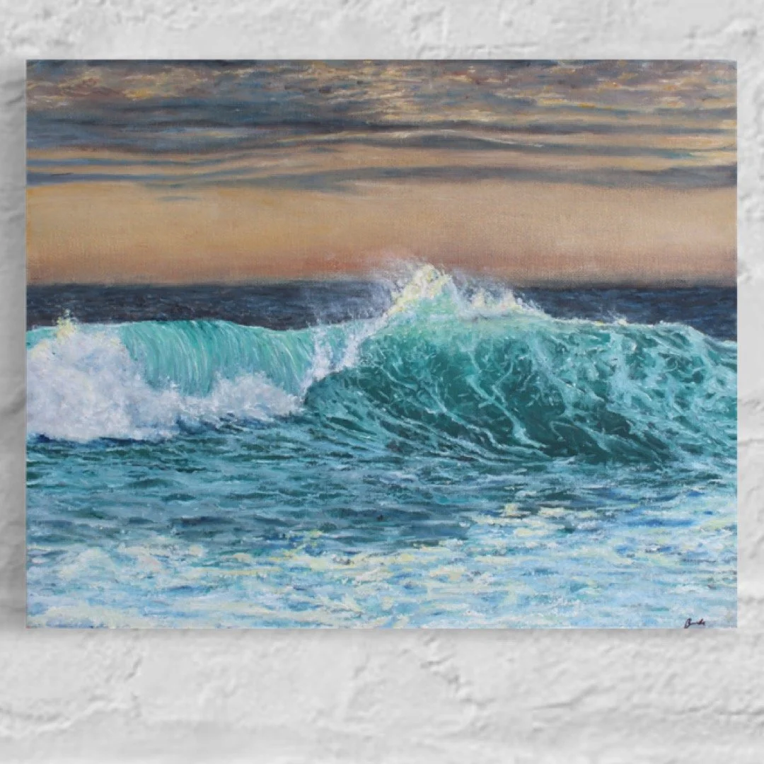 Turquoise Wave 11" x 14"