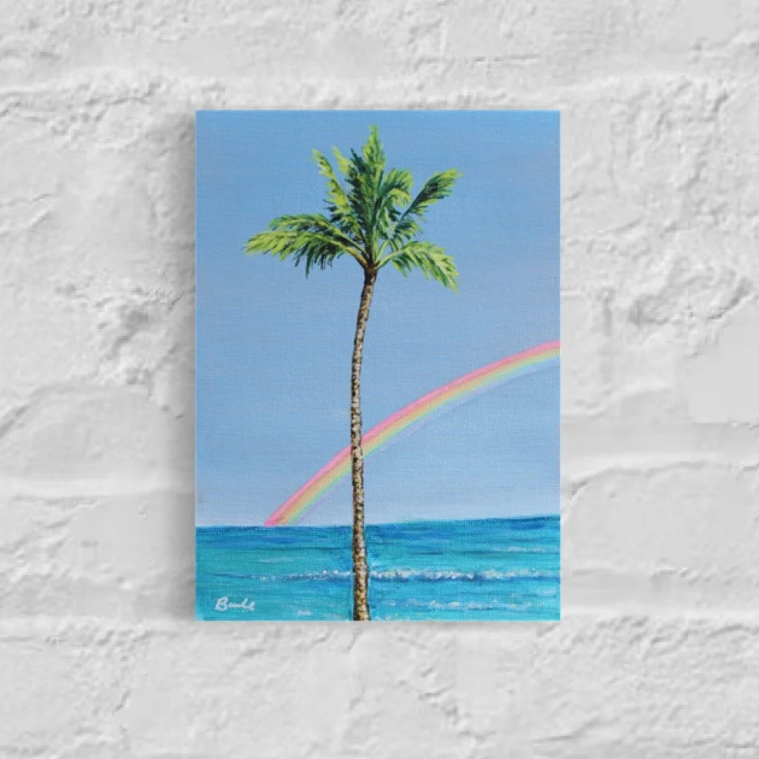 Rainbow Palm 5" x 7"