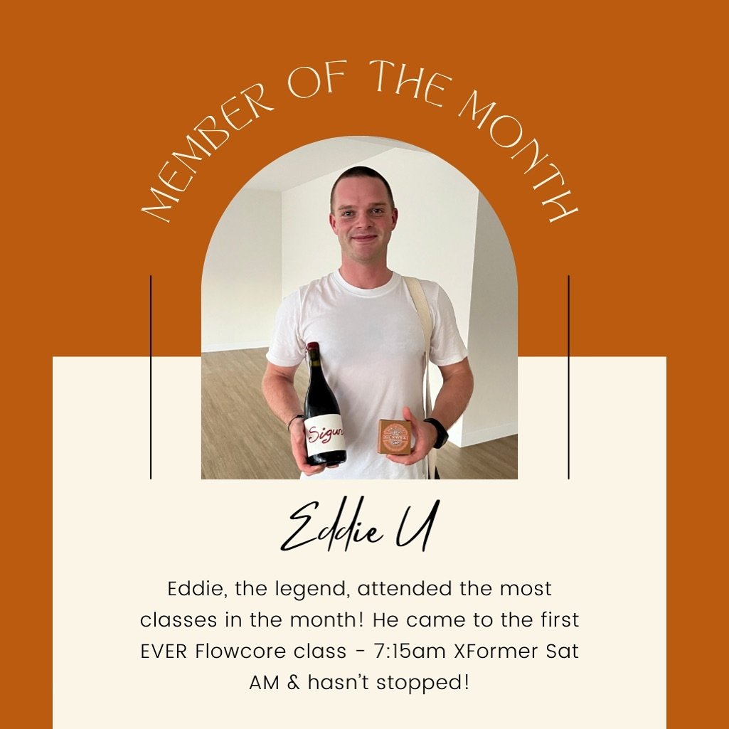 MEMBER OF THE MONTH 🥁 goes to&hellip; Eddie!! 💪

We have been open for exactly 1 month and Eddie has attended the most classes in that month out of all of our members! He was very closely followed by a few so watch out for next month! He is a 6am r