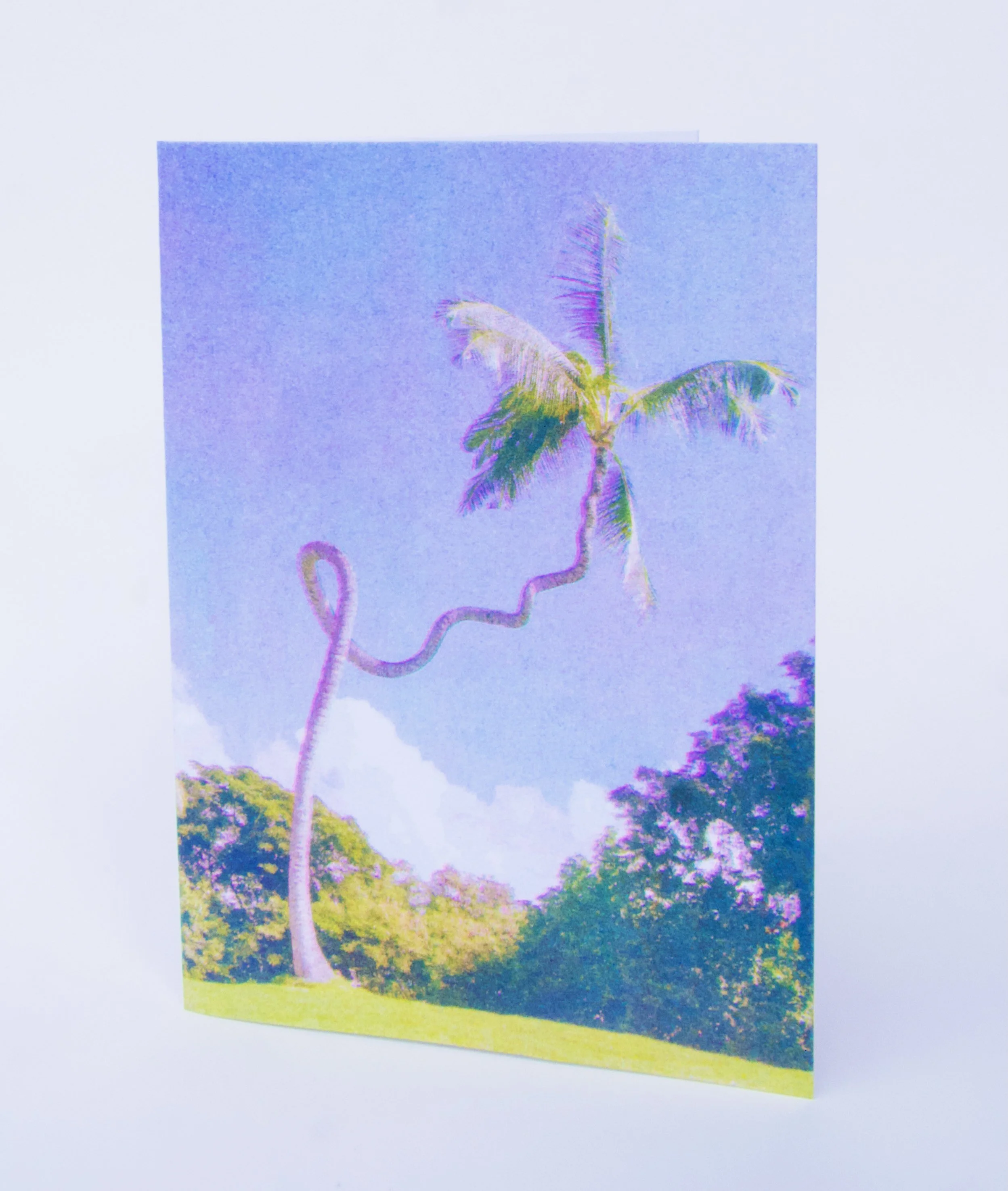 Curly Palm Greeting Card (Single)