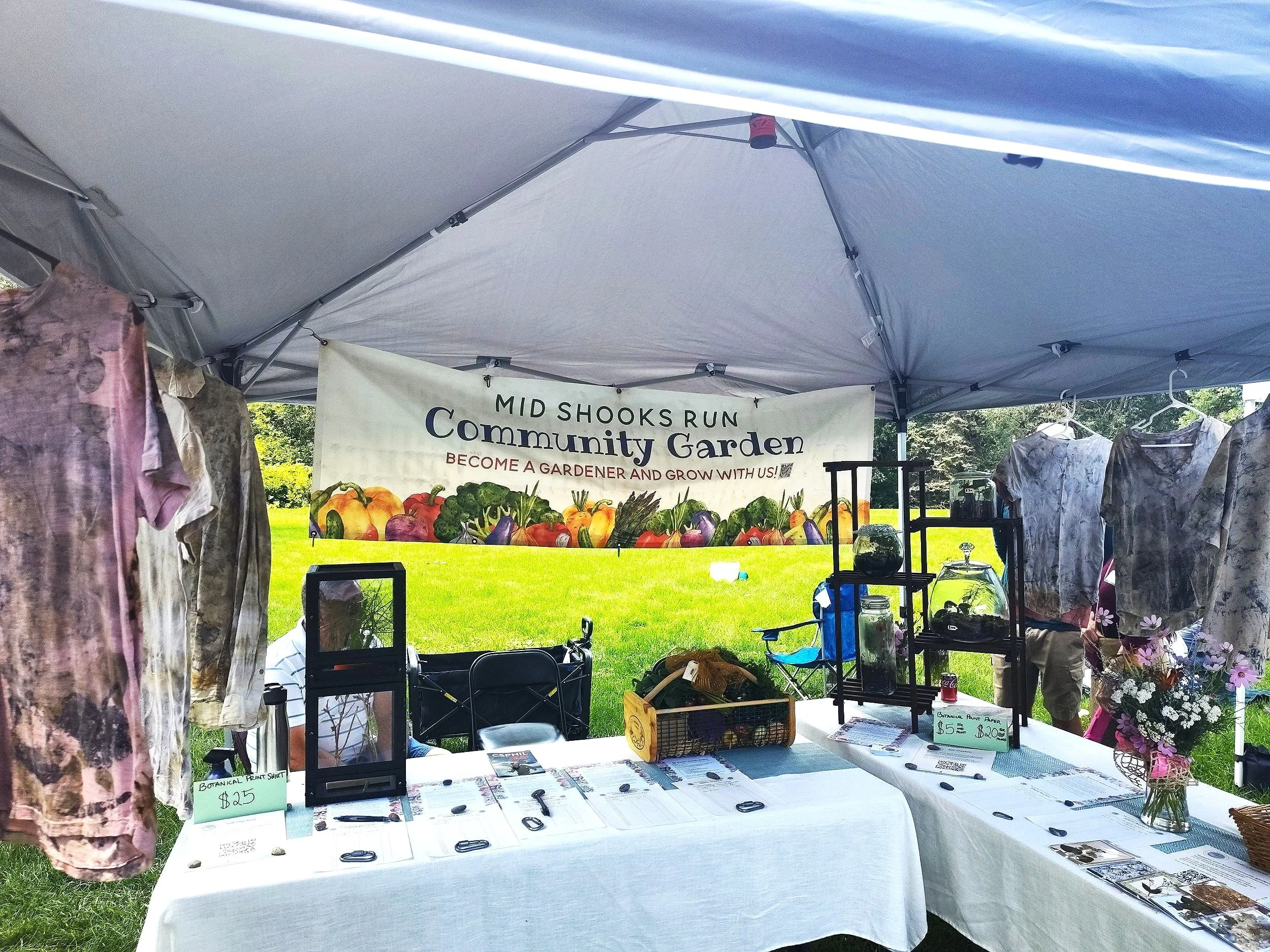 Mid Shooks Community Garden's booth at Summerfest 2025