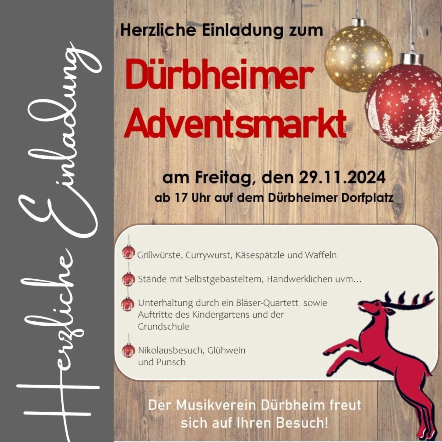 Herzliche Einladung zum D&uuml;rbheimer Adventsmarkt. Verbringt ein paar sch&ouml;ne, vorweihnachtliche Stunden bei uns. 

Viele sch&ouml;ne Sachen gibt es bei unseren Standbetreibern:
@nicole_staffazepf 
@miri.kupf 
@marina__bedon 
@lauras.plotterle
