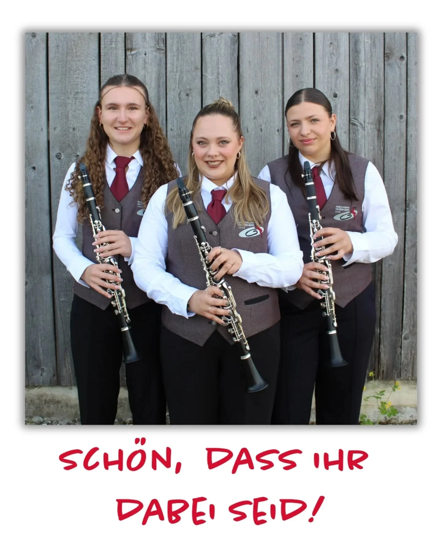 Wir freuen uns, dass Emilia, Yara und Marie unser Klarinettenregister verst&auml;rken! Sie durften ihr Deb&uuml;t bereits an der Fasnet und beim Fr&uuml;hjahrskonzert feiern und haben das hervorragend gemacht. 

Herzlich willkommen und auf viele sch&