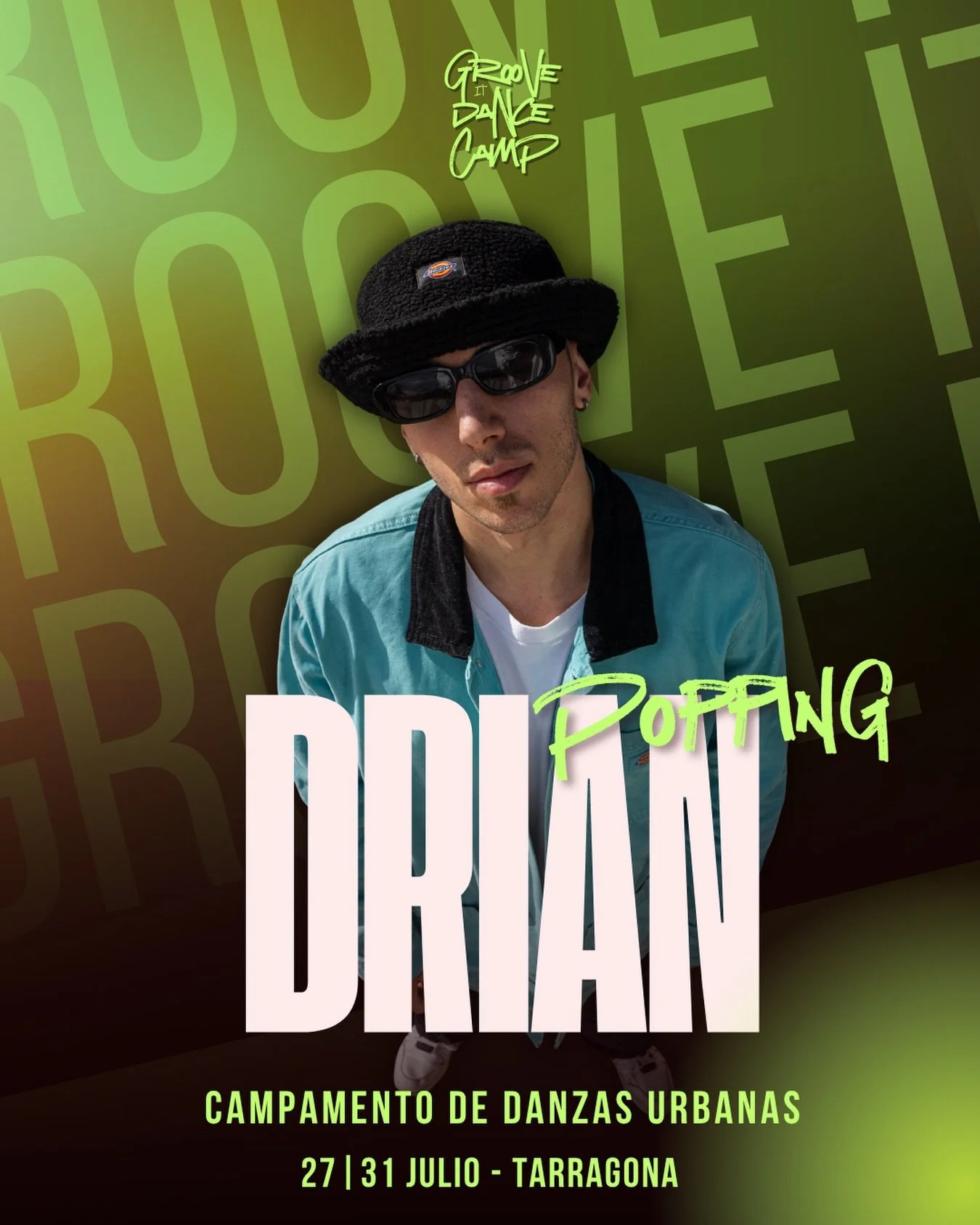 Vuelve Groove it y vuelve @drianpop 🔥

Profesor de Popping y residente del Groove It Dance Camp💥🤖✨

Si quieres trabajar t&eacute;cnica, musicalidad y llevar tu baile al siguiente nivel&hellip; no te puedes perder sus clases.

⚠️ Plazas limitadas
?