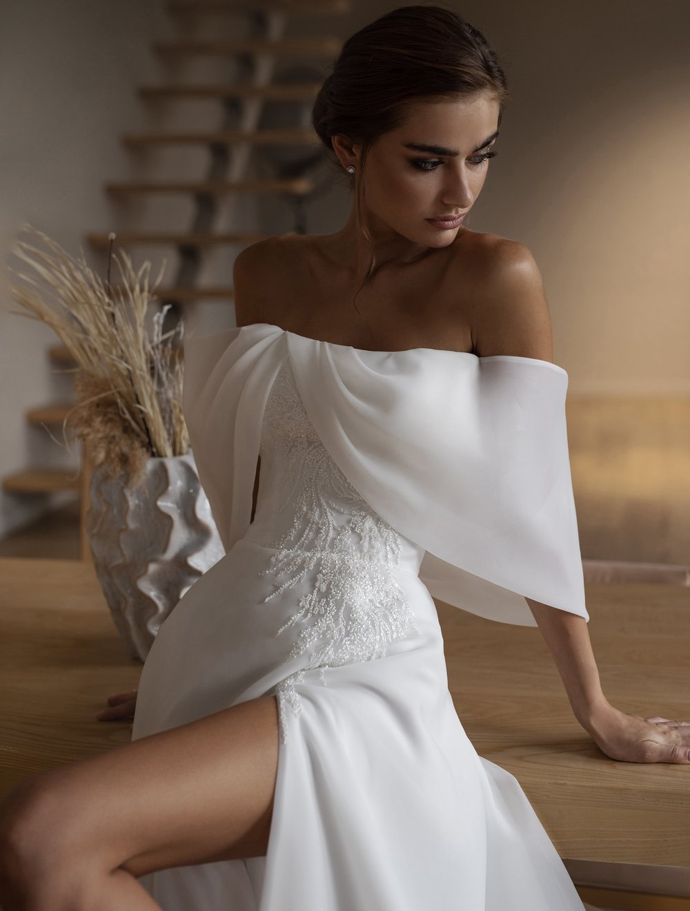 The Bellagio Wedding Gown: Romantic Drama with Modern Edge The Bride Side The Bellagio Wedding Gown: Romantic Drama with Modern Edge The Bride Side
