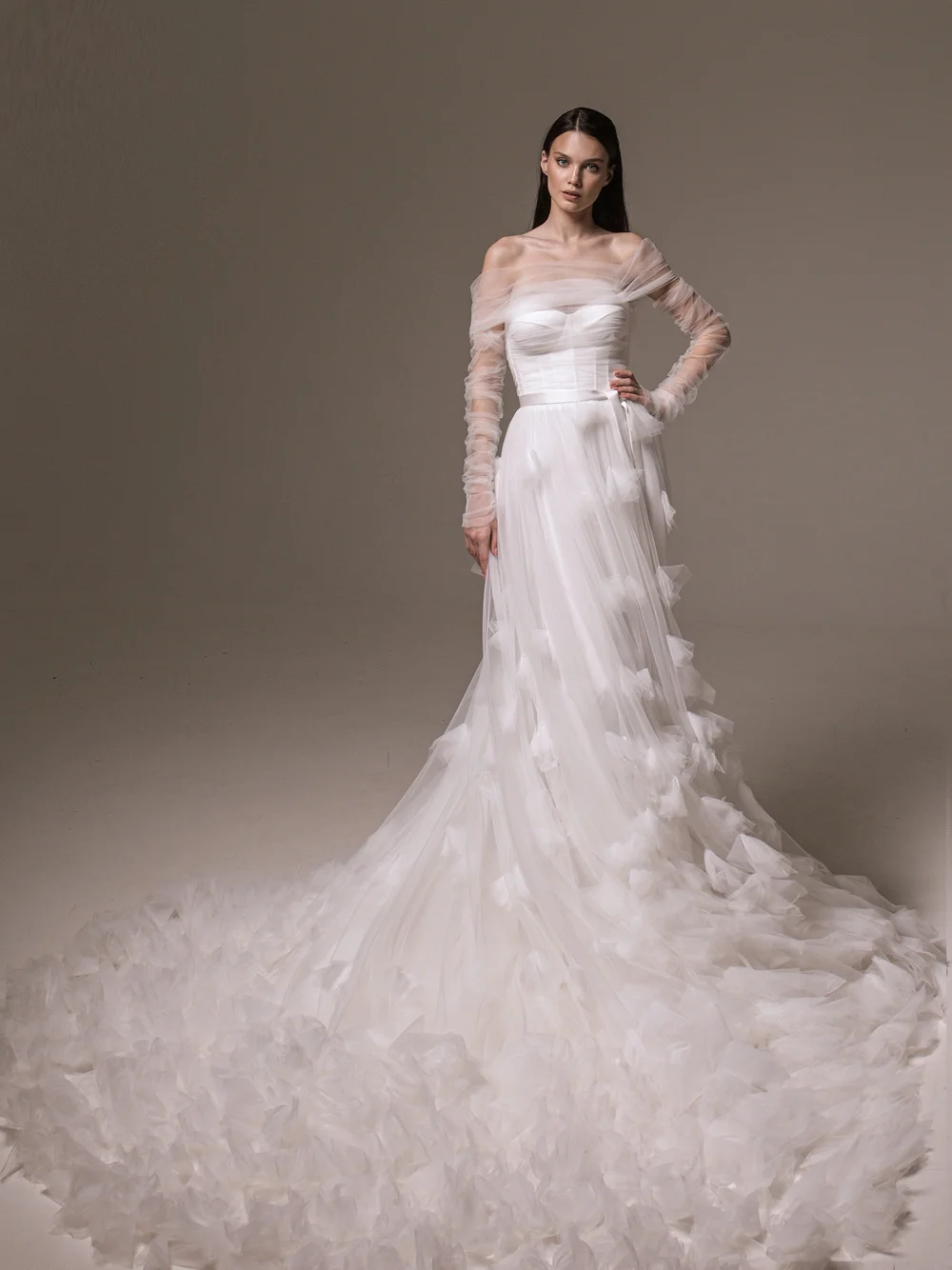 The Maggie Gown by Lana Marinenko: Ethereal A-Line Tulle Wedding