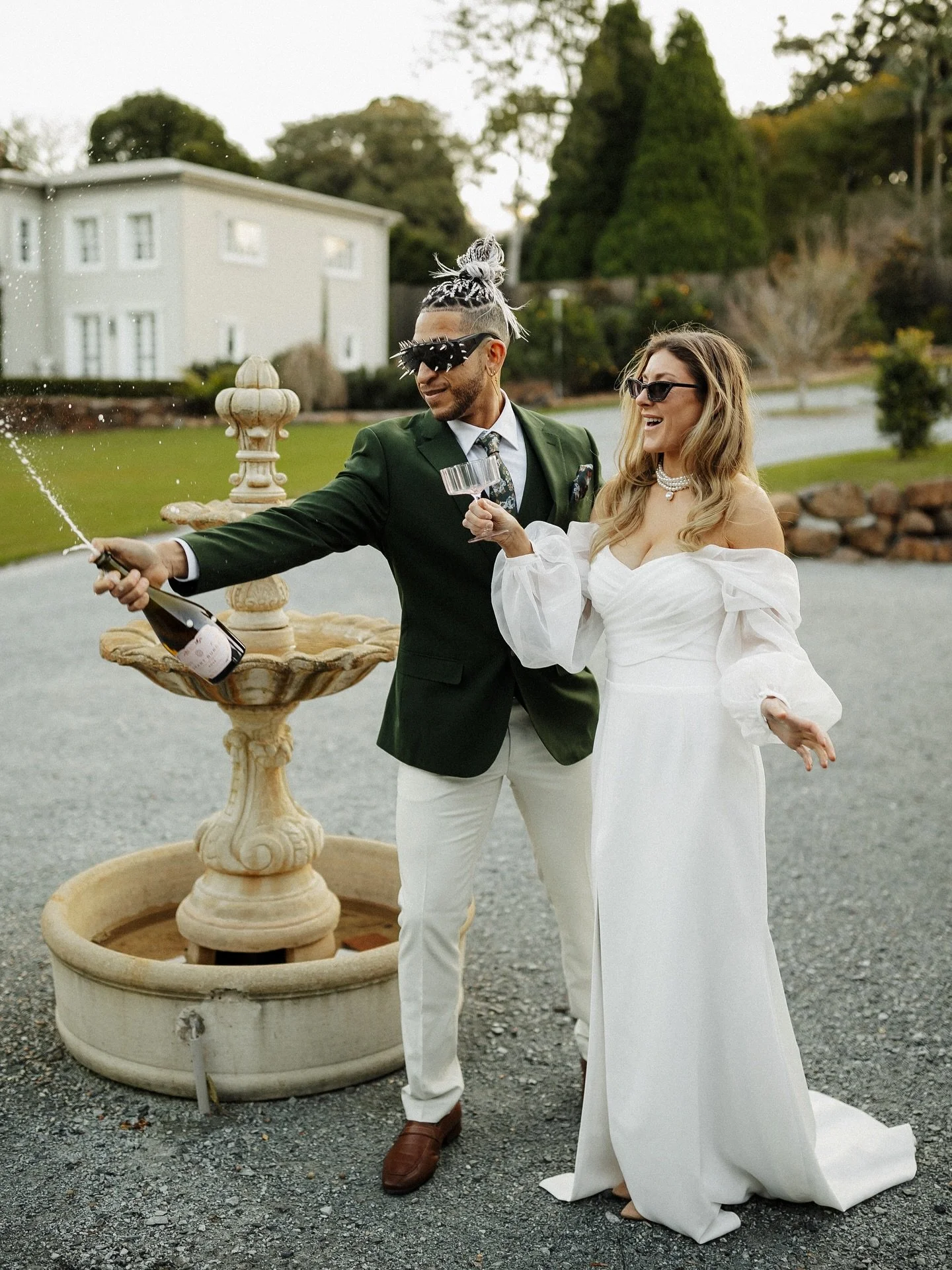 When every detail, every view, and every moment is pure magic✨

Stunning venue @wynmereestate
Gorgeous dress @the_bride_side_boutique
Photo &amp; Video @goyaweddings
Epic car @aclassiccruize
Beautiful makeup @the_luxlook