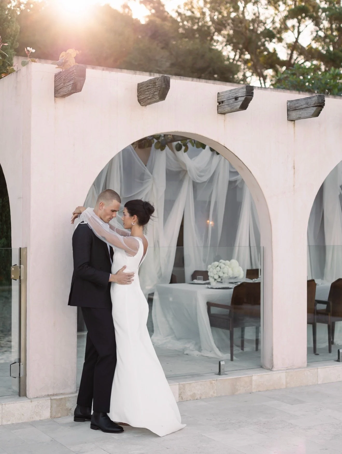 Just love, light, and the art of simplicity. 
Because the best moments don&rsquo;t need words.

Stylist &amp; Planner @rufflesandbells
Photographer @kerstinauerphoto 
Videographer @mosandco
Venue @olea.villa.estate
Gowns @the_bride_side_boutique
Suit