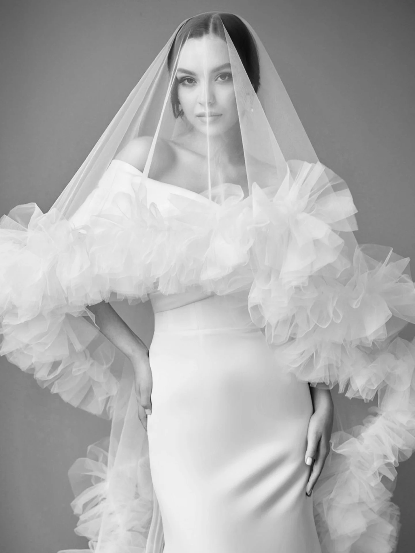 A veil that speaks volumes ✨
Meet Gordes &mdash; our bold take on timeless romance. Crafted with cascading layers of soft tulle and dramatic ruffle edges, it&rsquo;s made for the bride who isn&rsquo;t afraid to make an entrance. Effortlessly elegant,