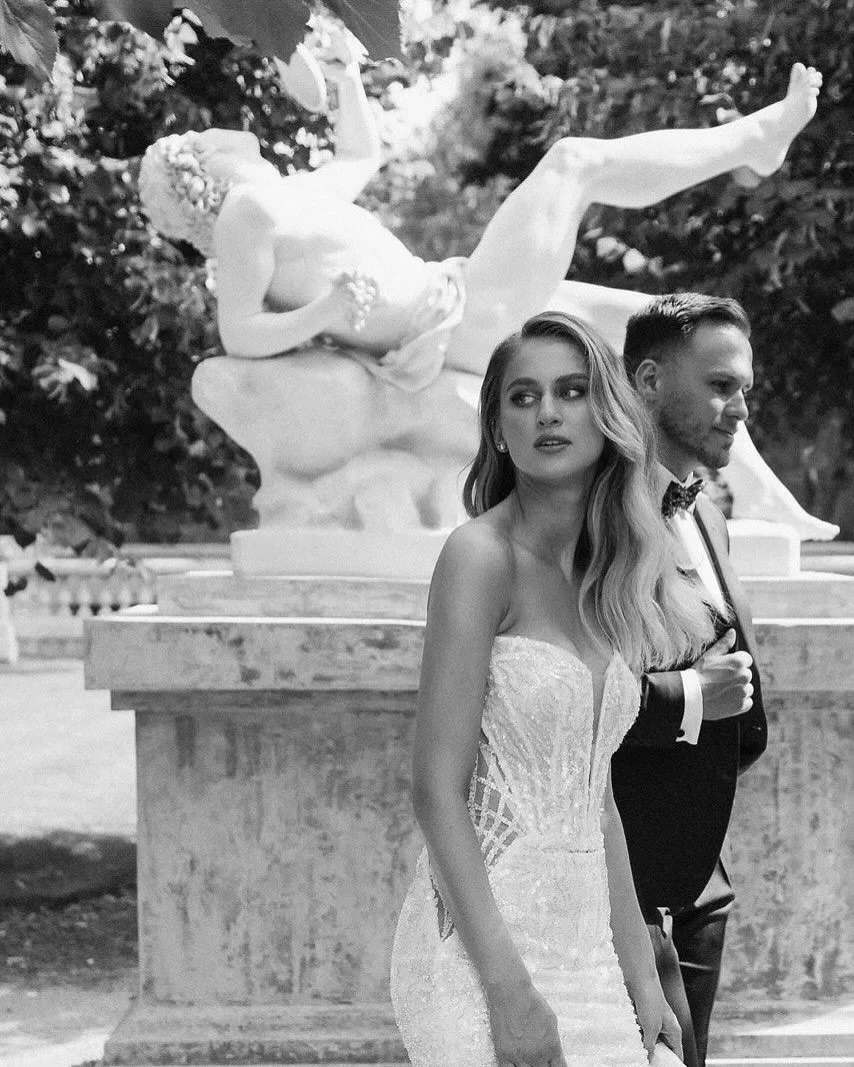 ✨ The Santina Gown ✨
A striking expression of elegance, created for brides who adore timeless glamour with a contemporary edge.

Santina captivates with intricate beading, a flattering sweetheart neckline, and bold side cut-outs that add a modern tou