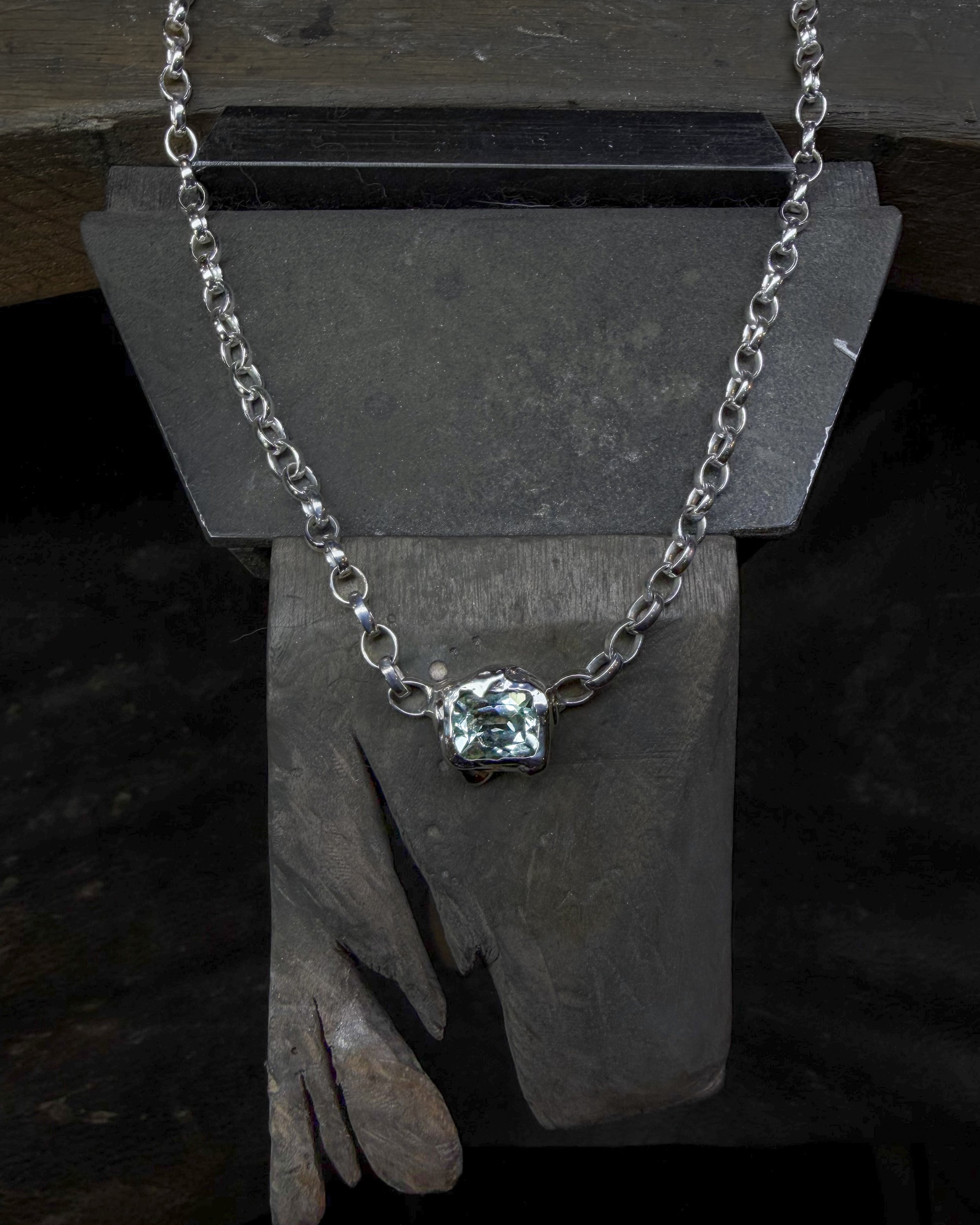 green quartz patricia necklace 4 kizzie <3