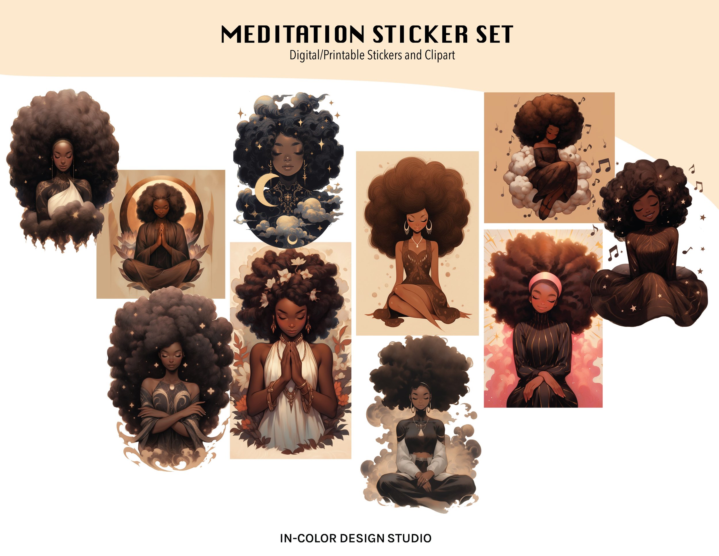 Variety Meditation stickers-display .jpg