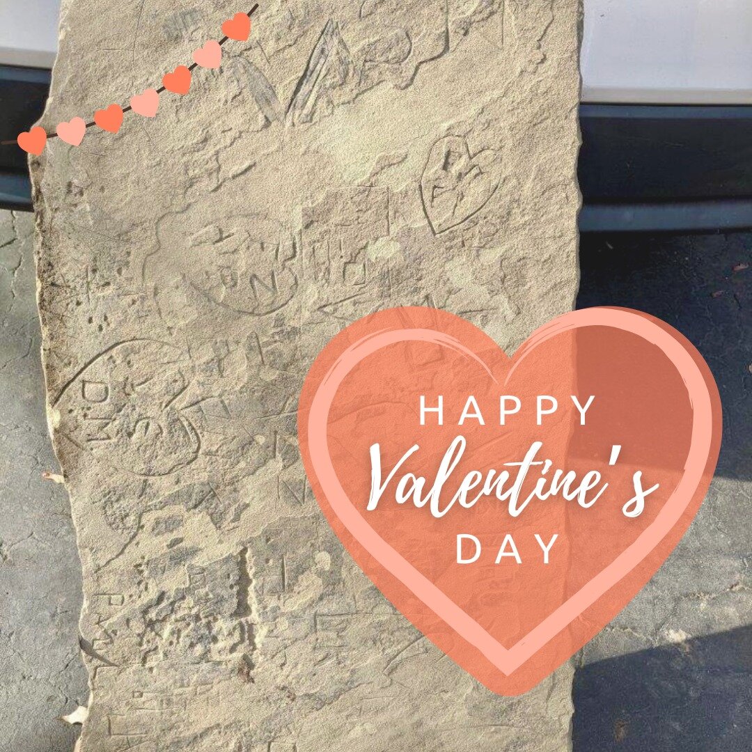 Will you be ARB's Valentine? ❤️ Many years ago, lovers carved their initials into the cap rock at turnout 3. We hope they went on to enjoy many happy years together! Happy Valentine's Day. ❤️