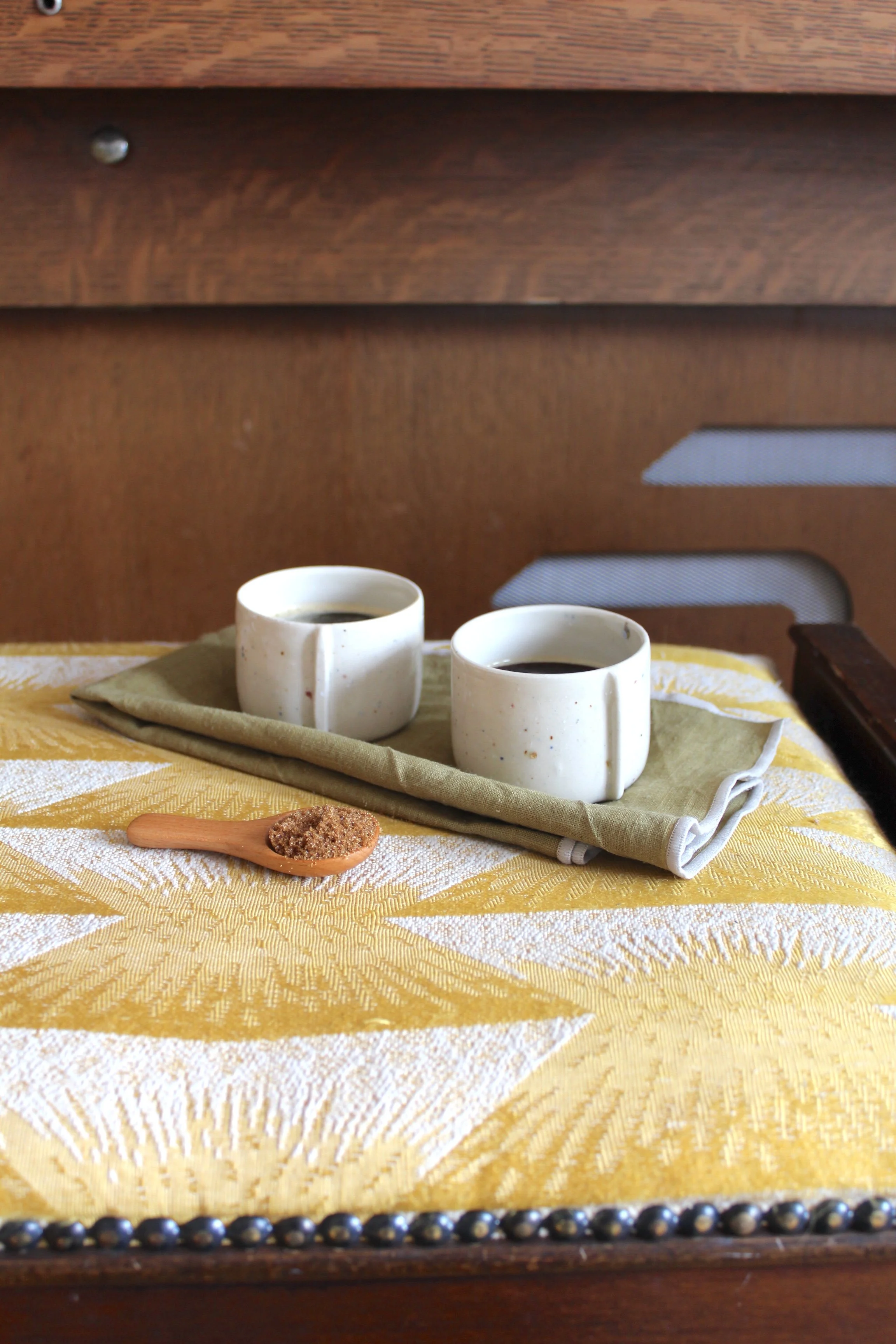speckled espresso cups