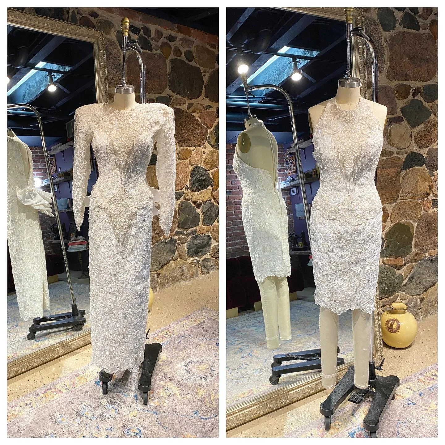 Custom Upcycle• Miss Taylor• Part 2• Along with the two other wonderful pieces Taylor was wearing for her big day she had one item she wanted for the day before• Her Moms Gown• When they came to see me they BOTH tired on this