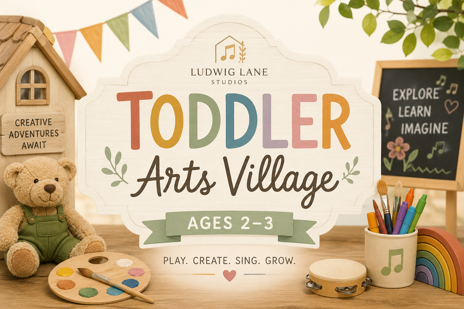 JellyTunes® Toddler Arts Village 30-minute