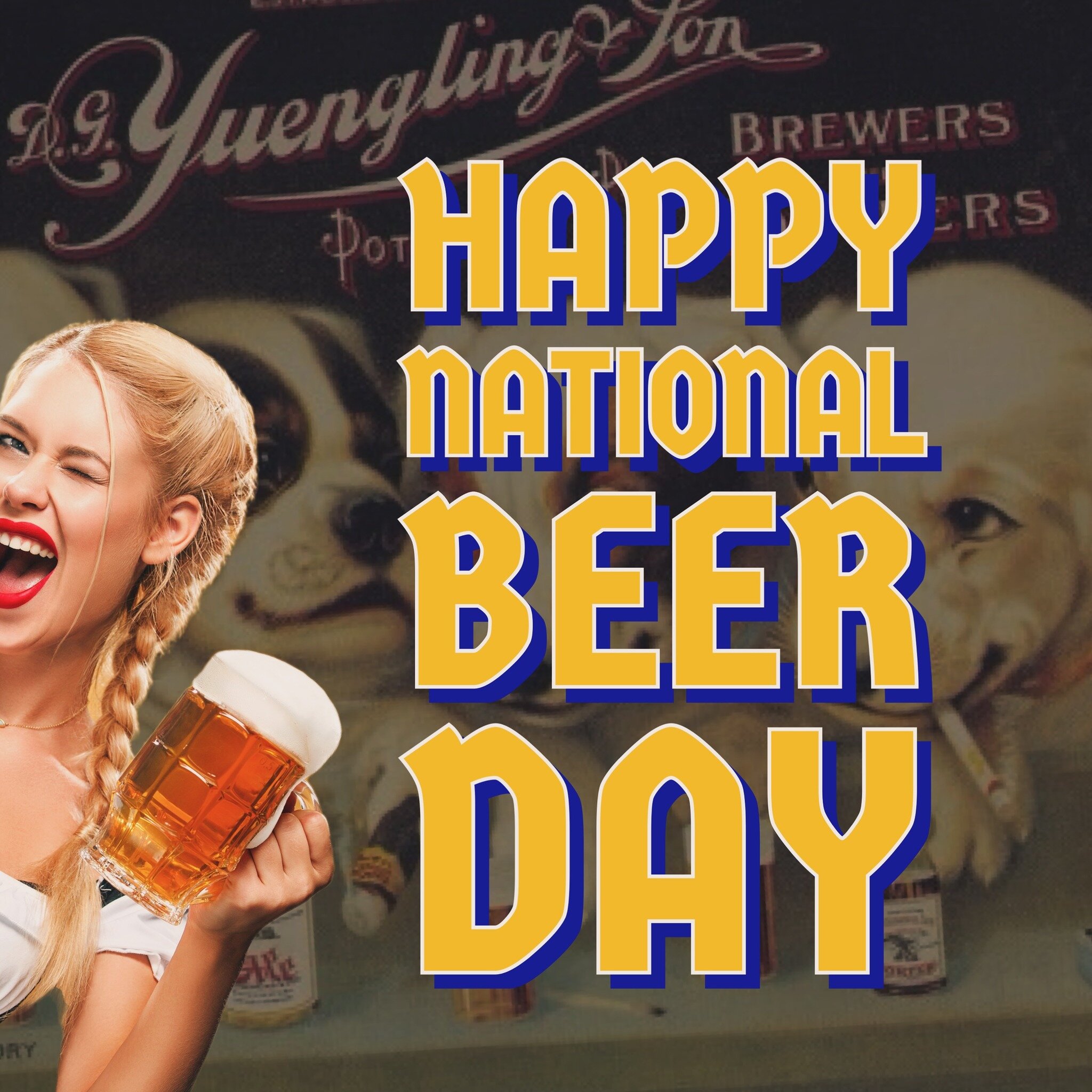 Come celebrate #nationalbeerday with us! 🍻🍺🌹