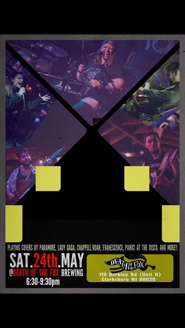 SATURDAY ‼️ May 24th 6:30-9:30pm ⏰ ☕️
We are BACK at @deathofthefoxbrewingco ☕️ 🍻 and we’ve added some new tunes that we think you’ll really love!!!
📌 it on your calendar 🗓️ show’s only 3 weeks away!!!!
Let us know if you&rsqu