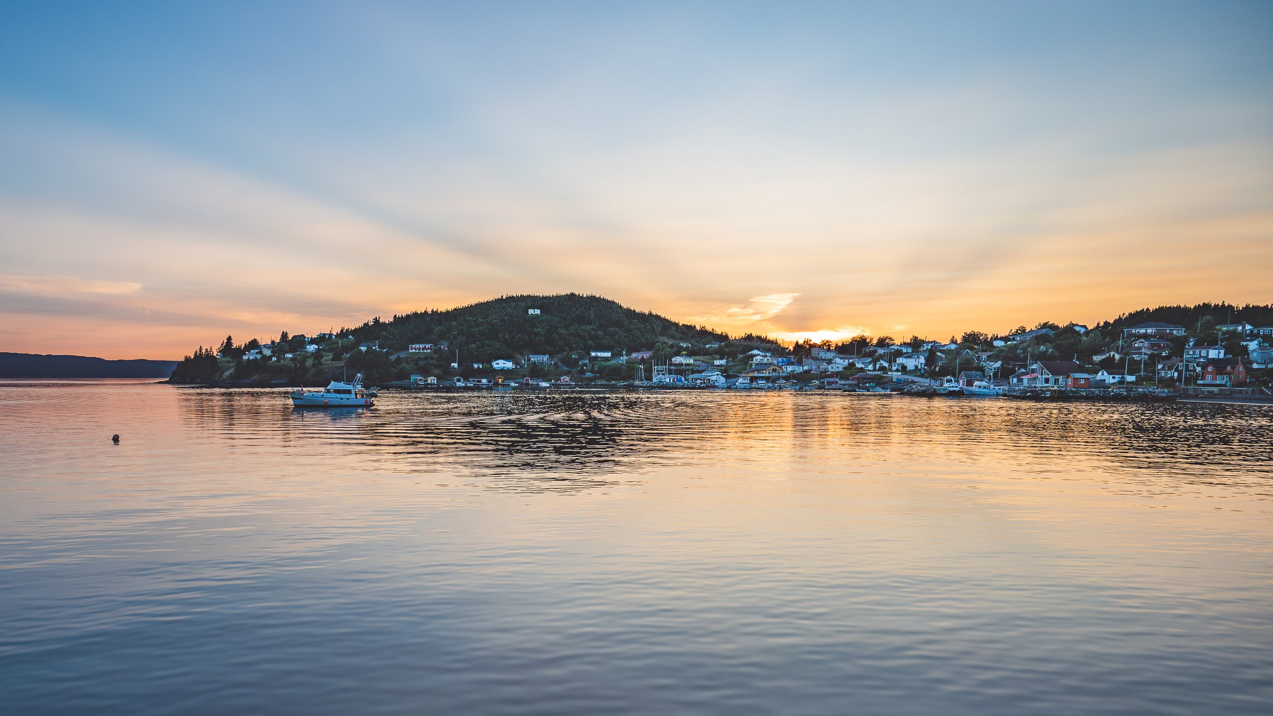 Peaceful Harbor at Sunset