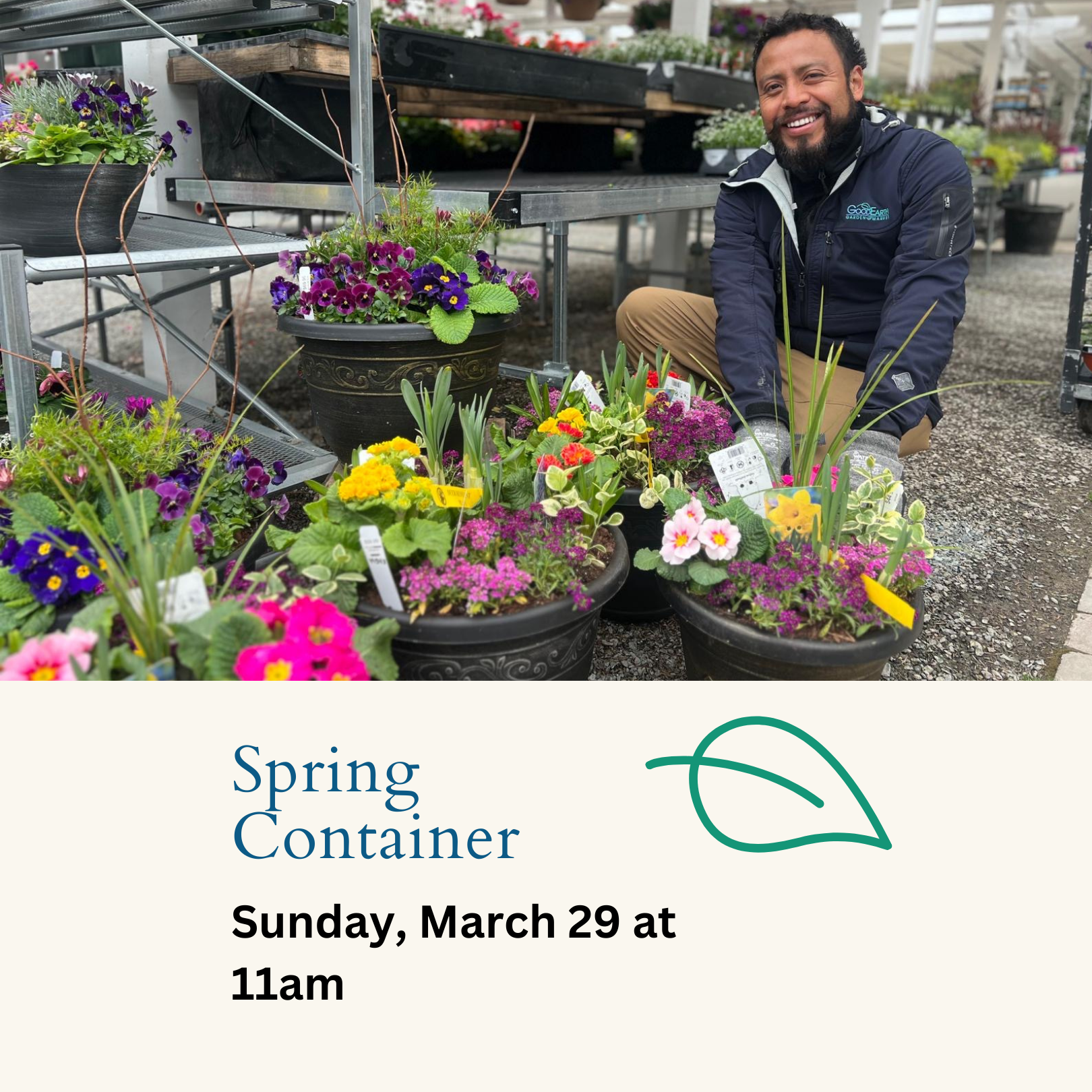 Spring Container Workshop- 3/29 at 11AM
