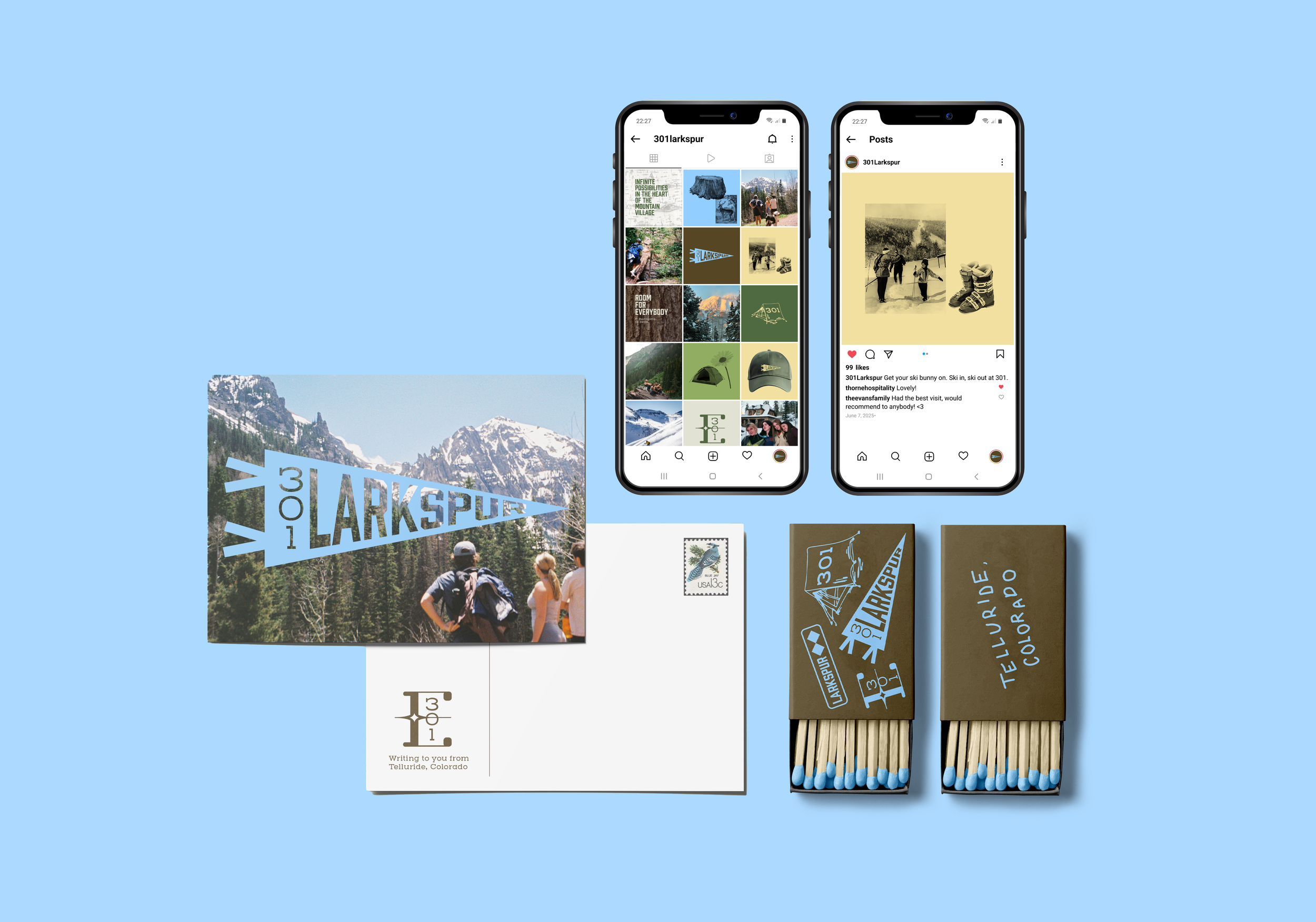 301 Larkspur Identity