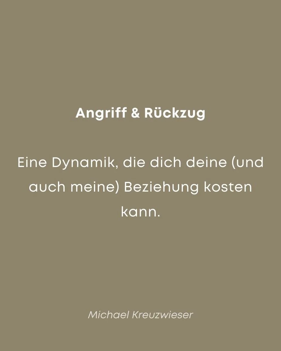 Die letzten Wochen haben mich wieder stark mit der Dynamik Angriff &amp; R&uuml;ckzug konfrontiert. 

Und obwohl ich dieses Thema seit Jahren erforsche und begleite, erwischt es mich immer noch mehr als mir lieb ist und ich gut halten kann. Manchmal 