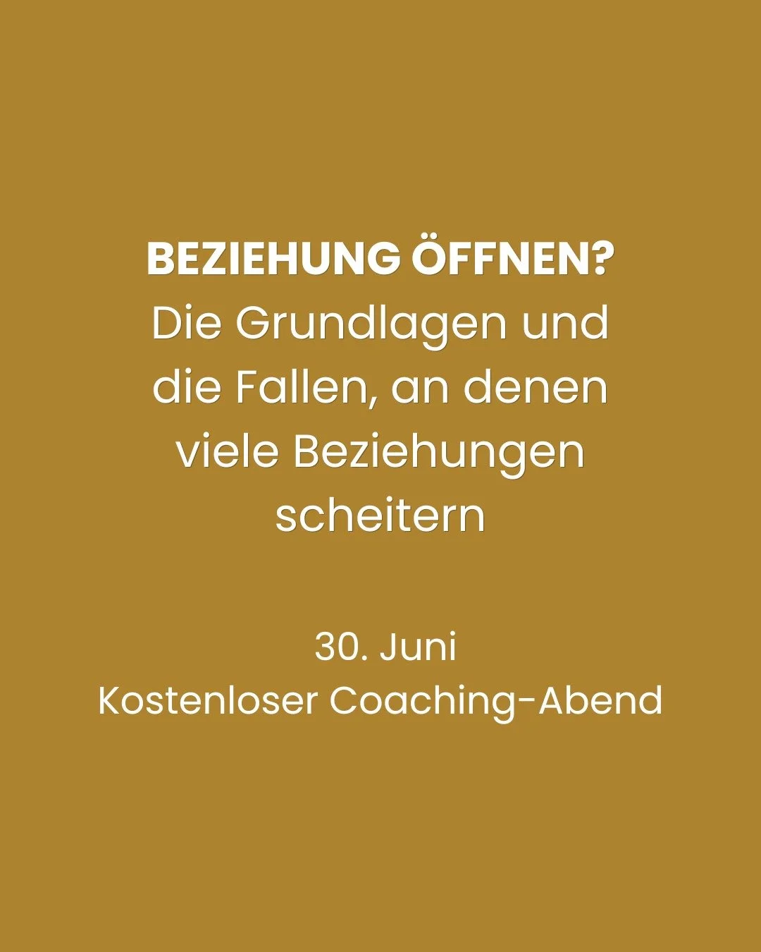 Immer mehr Menschen spielen mit dem Gedanken, ihre Beziehung zu &ouml;ffnen.

Manche w&uuml;nschen sich mehr Freiheit.
Manche mehr Lebendigkeit.
Manche m&ouml;chten neue Erfahrungen machen.
Oder wollen ihre Beziehung damit retten.

Und gleichzeitig s