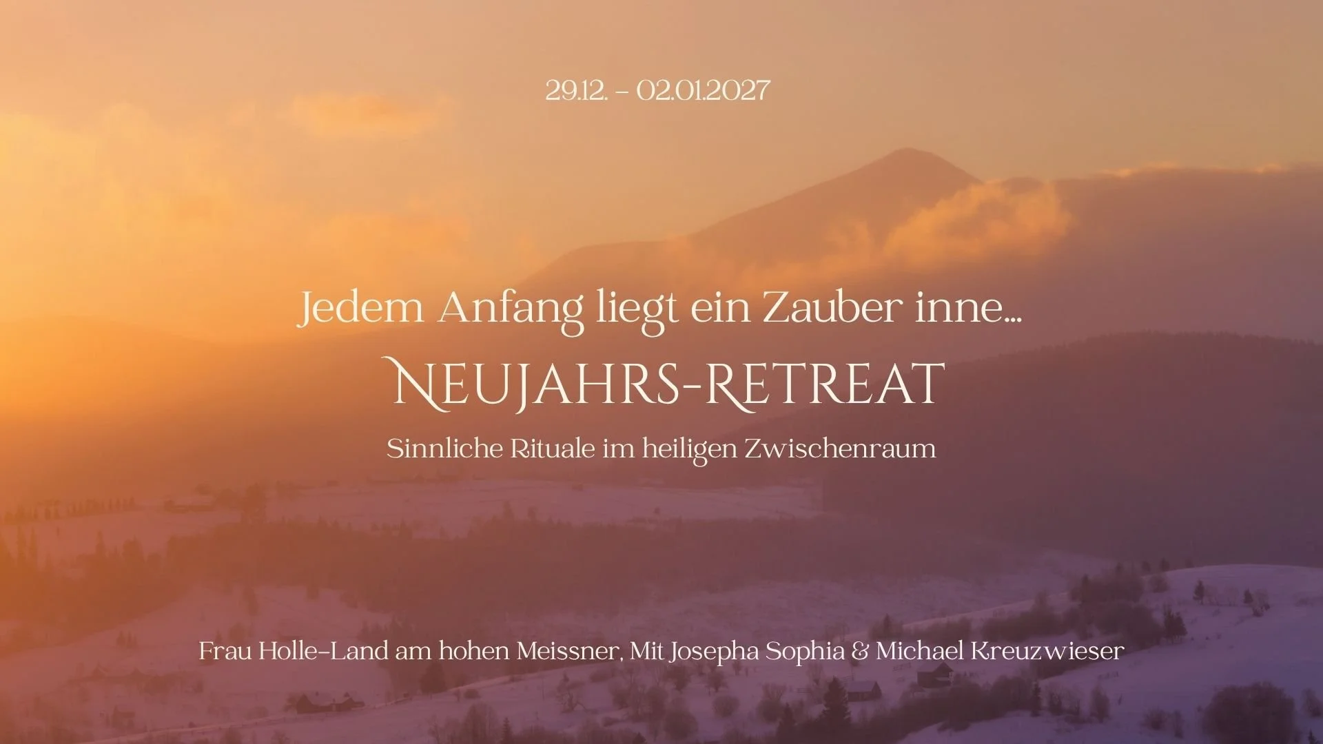 Neujahrs-Retreat: Sinnliche Rituale im heiligen Zwischenraum
