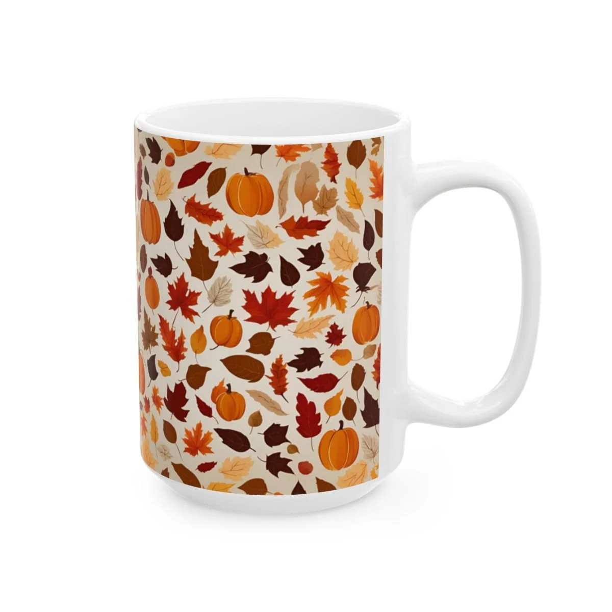 Autumn Leaves & Pumpkins Coffee Mug