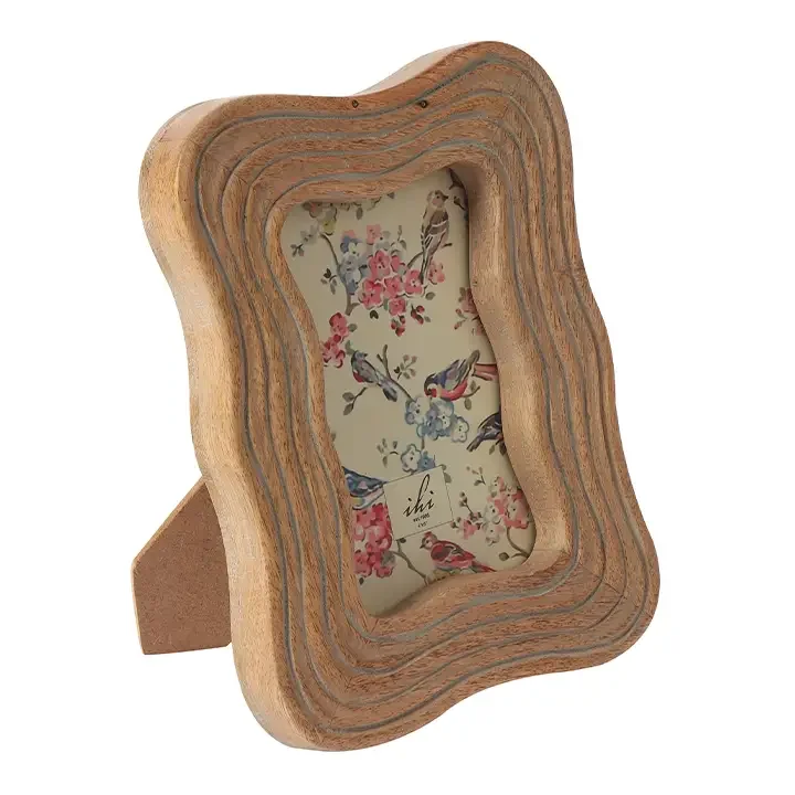 Grey Wash Wave Photo Frame