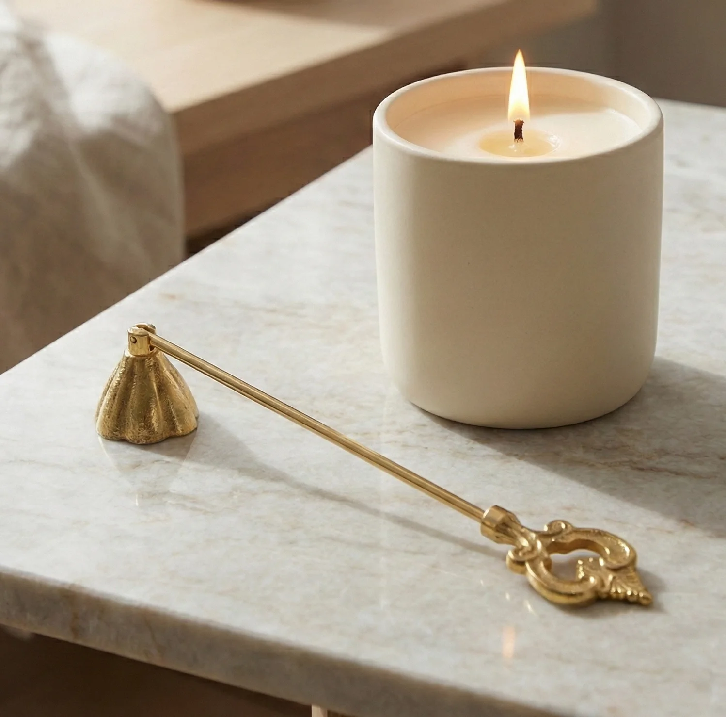 Royal Antique Gold Snuffer